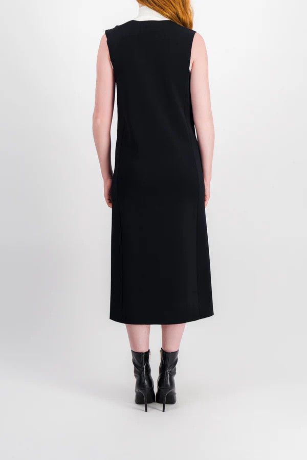 Jil Sander o1y0925 Sleeveless Midi Dress in Black Size XS / US 0-2 / IT 36-38 - 4 Thumbnail