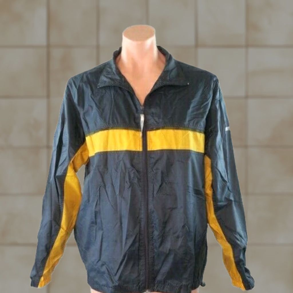 Vintage VINTAGE Counter Culture Windbreaker Jacket XL Blue 90s Skate Surf Zip Mens Dark Blue Size US XL / EU 56 / 4 - 1 Thumbnail
