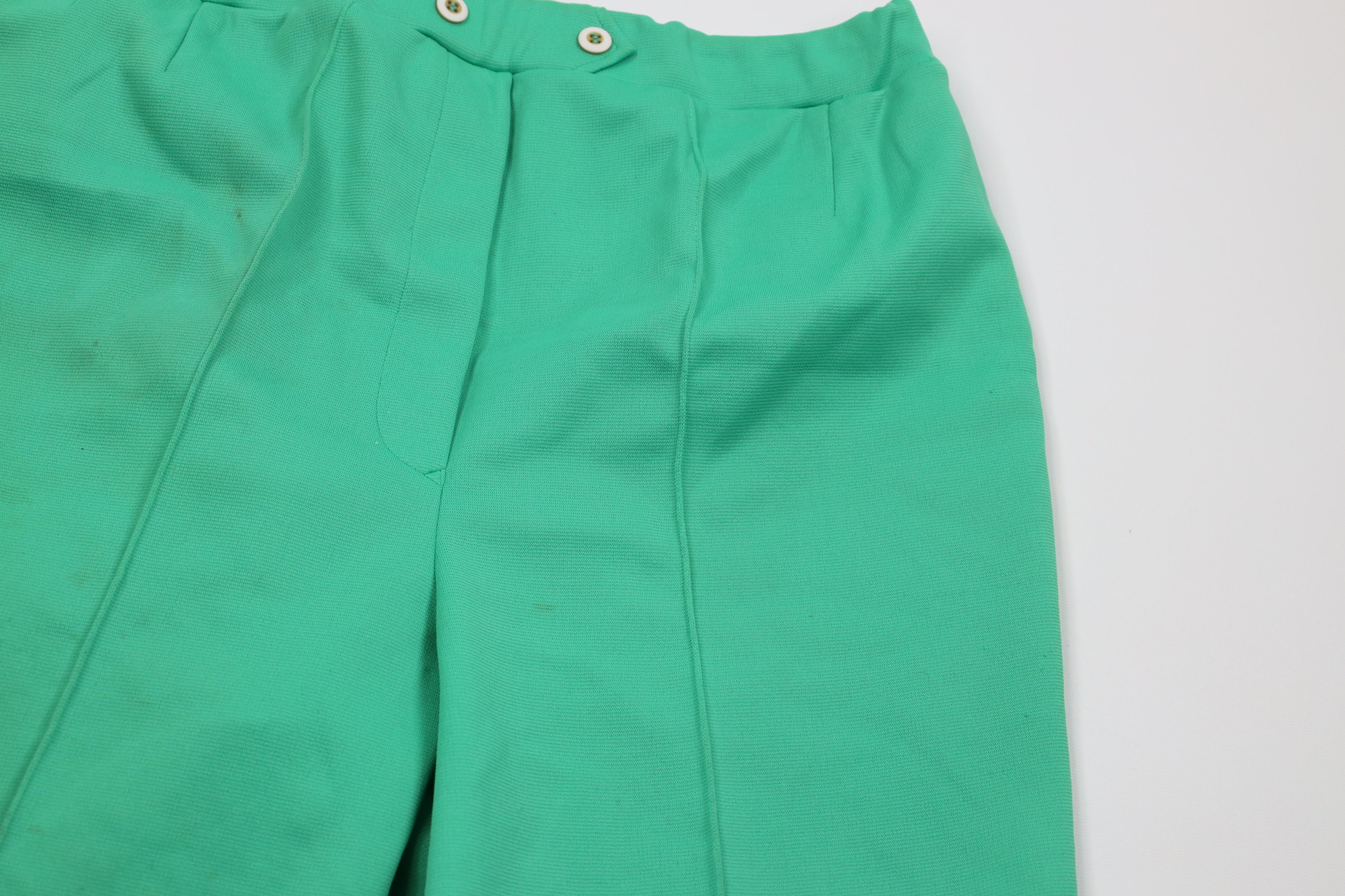 Vintage Vintage 70s Streetwear Wide Leg Bell Bottoms Pants Green Size 32" / US 10 / IT 46 - 8 Thumbnail