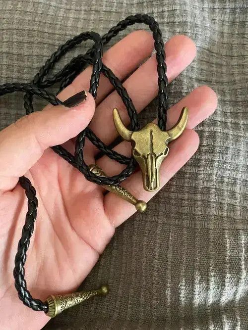 Cowboy Equipment Adjustable Rope Bolo Tie Size ONE SIZE - 2 Thumbnail