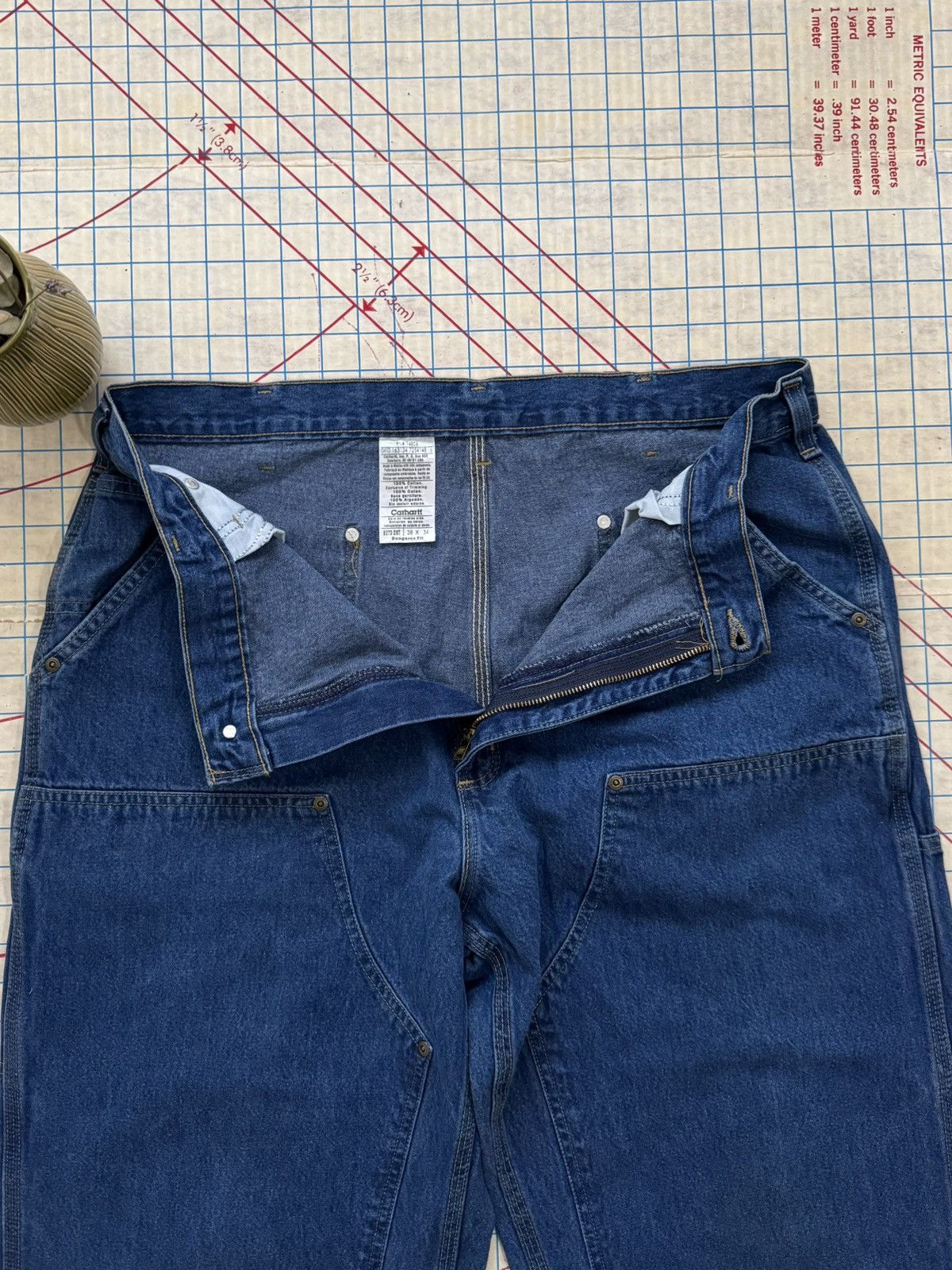 Carhartt Carhartt Double Knee Workwear Denim Work Pants Size 38x31 Size US 38 / EU 54 - 6 Thumbnail