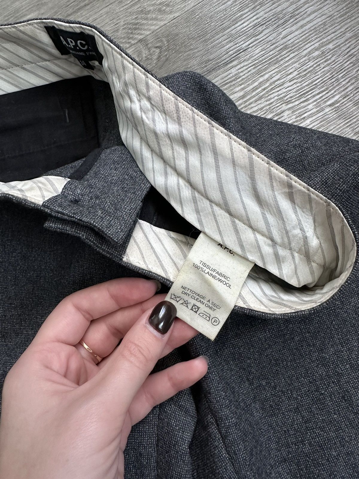 A.P.C. × Vintage 🫧A.P.C. Vintage Wool Pants Size 25" / US 0 / IT 36 - 7 Thumbnail