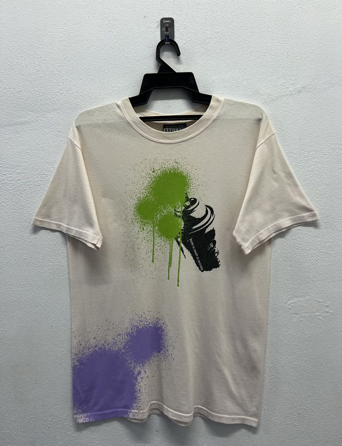 Anvil × Vintage VINTAGE ANVIL OCTOPUS ARMY ADVISORY EXPLICIT CONTENT SHIRT Size US M / EU 48-50 / 2 - 1 Thumbnail