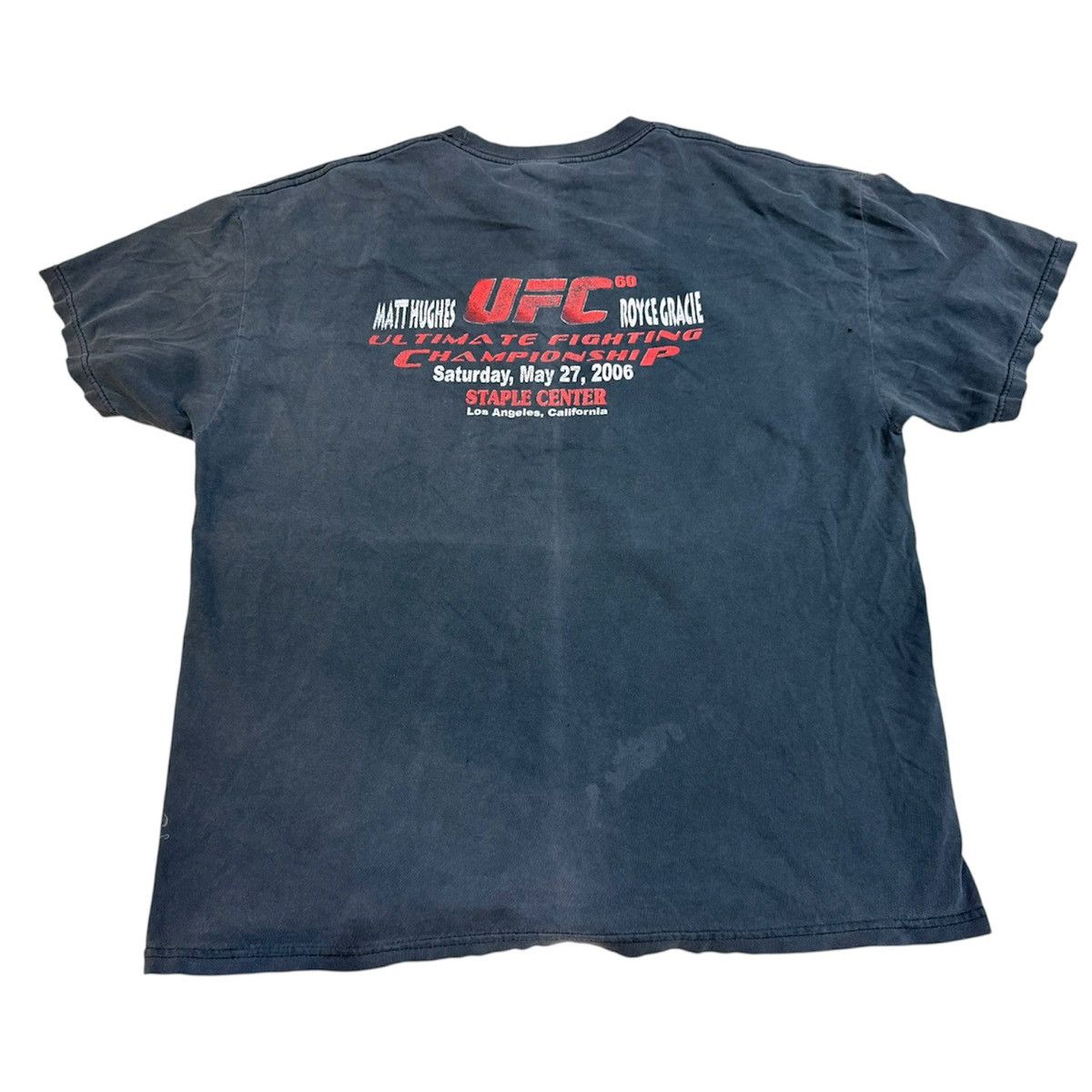 UFC Vintage 00s UFC 60 Hughes vs Gracie Bootleg T Shirt MMA Size US XL / EU 56 / 4 - 2 Thumbnail