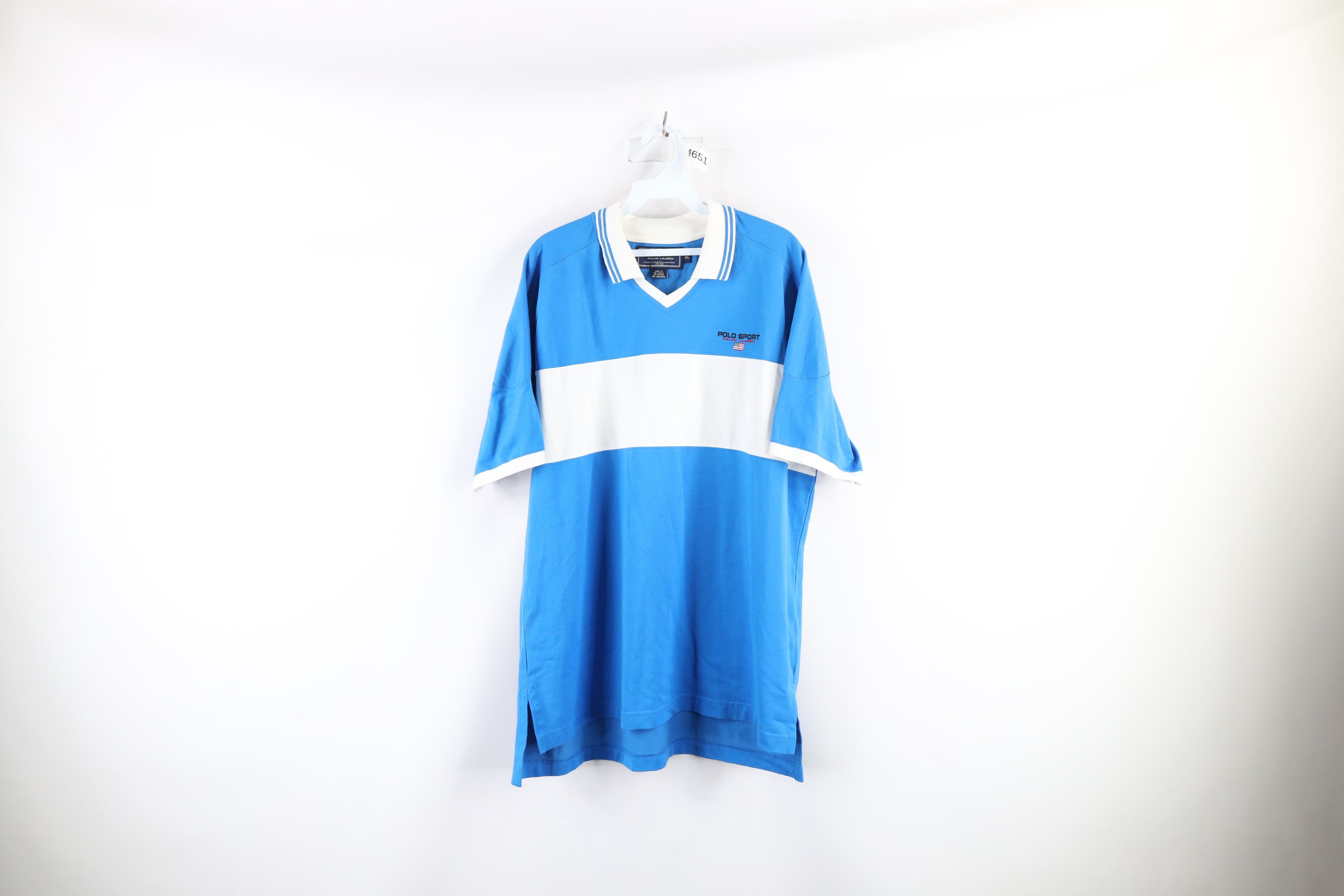 Vintage 90s Polo Sport Ralph Lauren Collared Soccer Jersey