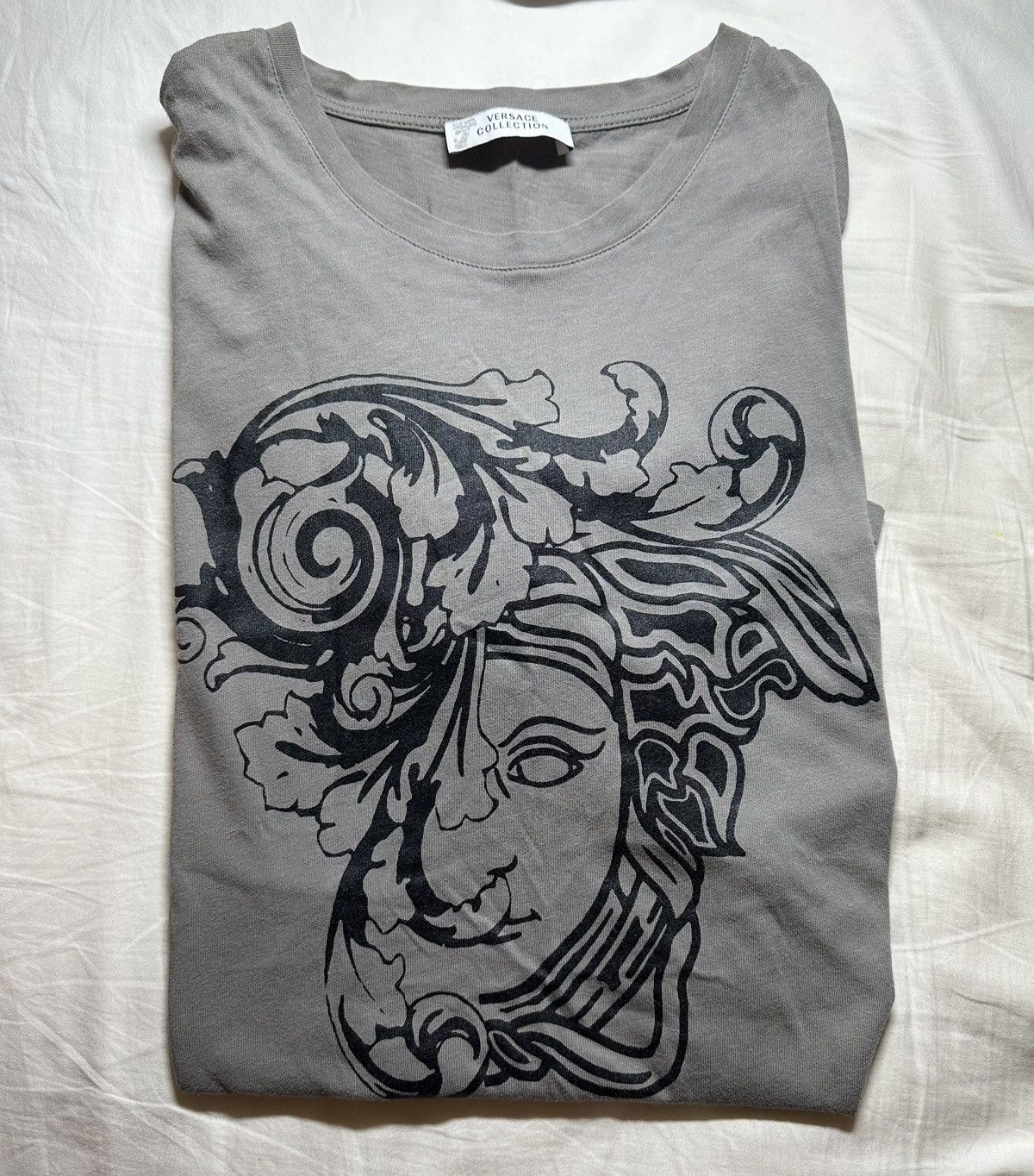 Versace Versace Collection Gray Medusa Graphic Tee Shirt (Small) Size US S / EU 44-46 / 1 - 3 Thumbnail