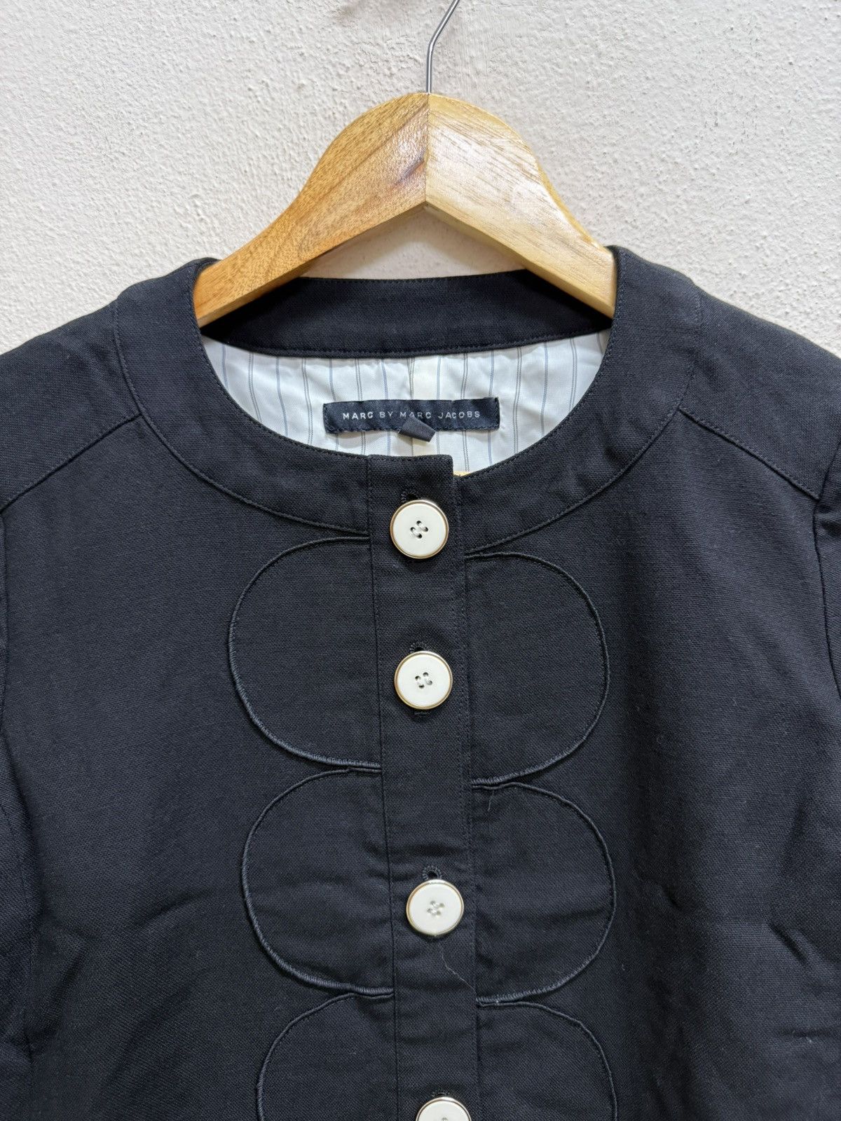 Marc by Marc Jacobs Marc by Marc Jacobs Button Up Black Cardigan Jacket Size XS / US 0-2 / IT 36-38 - 17 Thumbnail