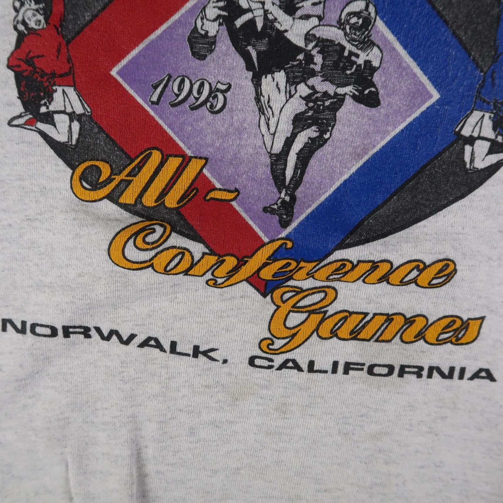Lee VINTAGE Lee Sweatshirt 90s Football Crewneck Adult XL Gray Graphic Print Size US XL / EU 56 / 4 - 5 Thumbnail