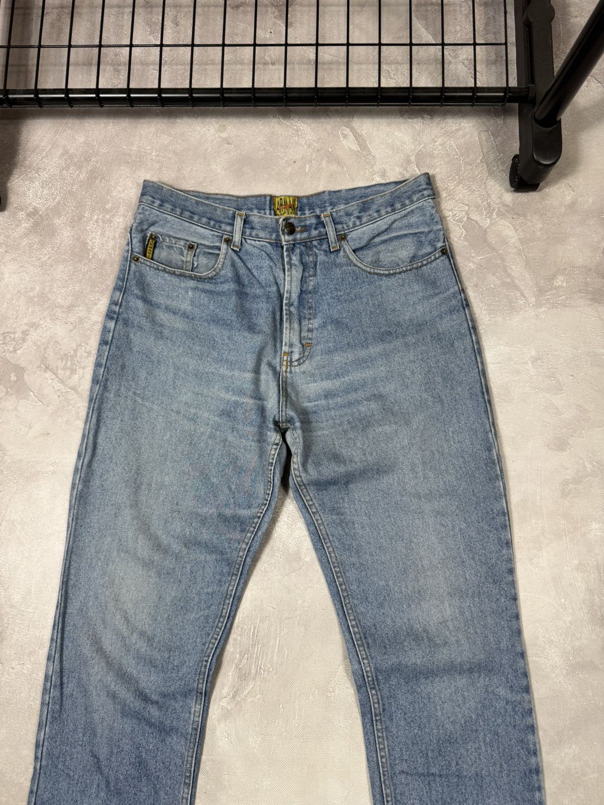 Vintage Vintage 90s Armani Jeans Fade Denim Pants Size US 32 / EU 48 - 3 Thumbnail