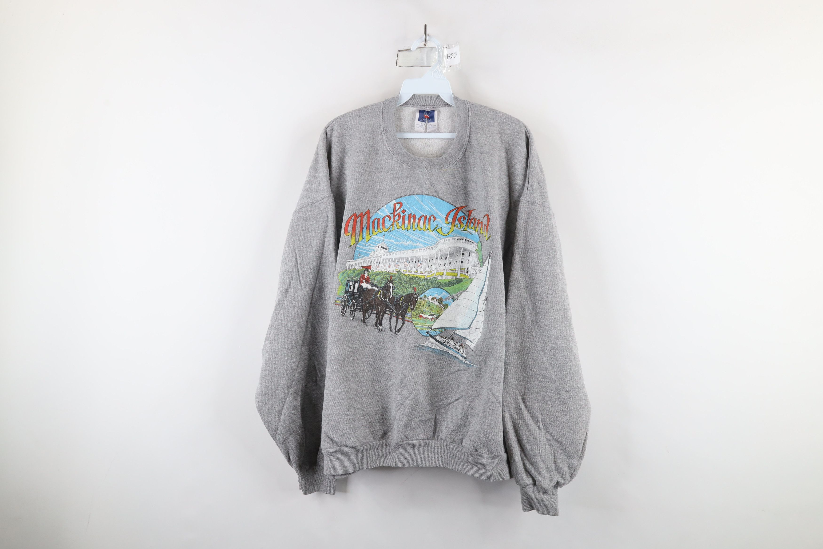 Vintage Vintage 90s Streetwear Mackinac Island Crewneck Sweatshirt Size US XL / EU 56 / 4 - 1 Thumbnail