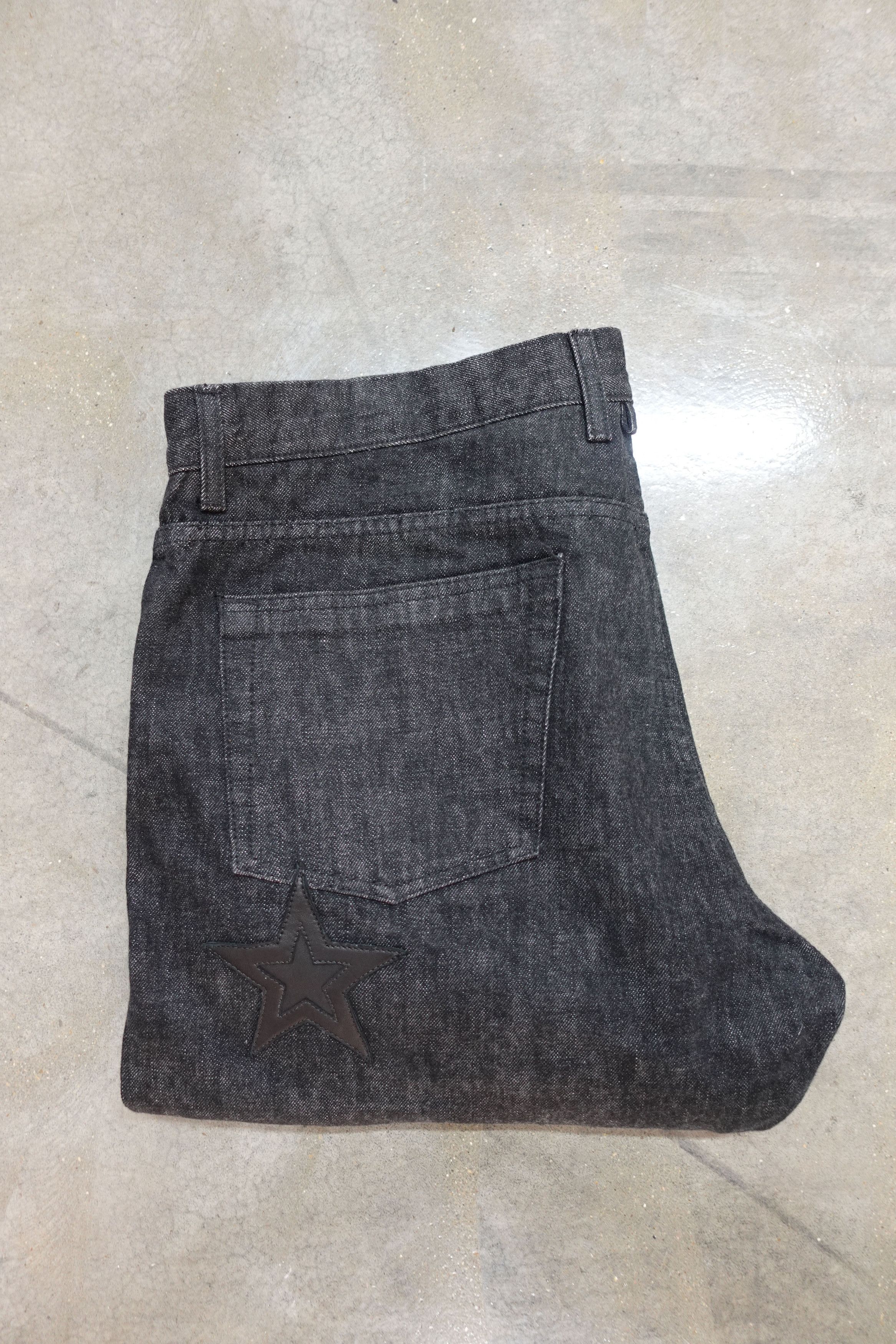 Chrome Hearts CHROME HEARTS FLEUR KNEE STAR PATCH JEANS BLACK Size US 38 / EU 54 - 10 Thumbnail