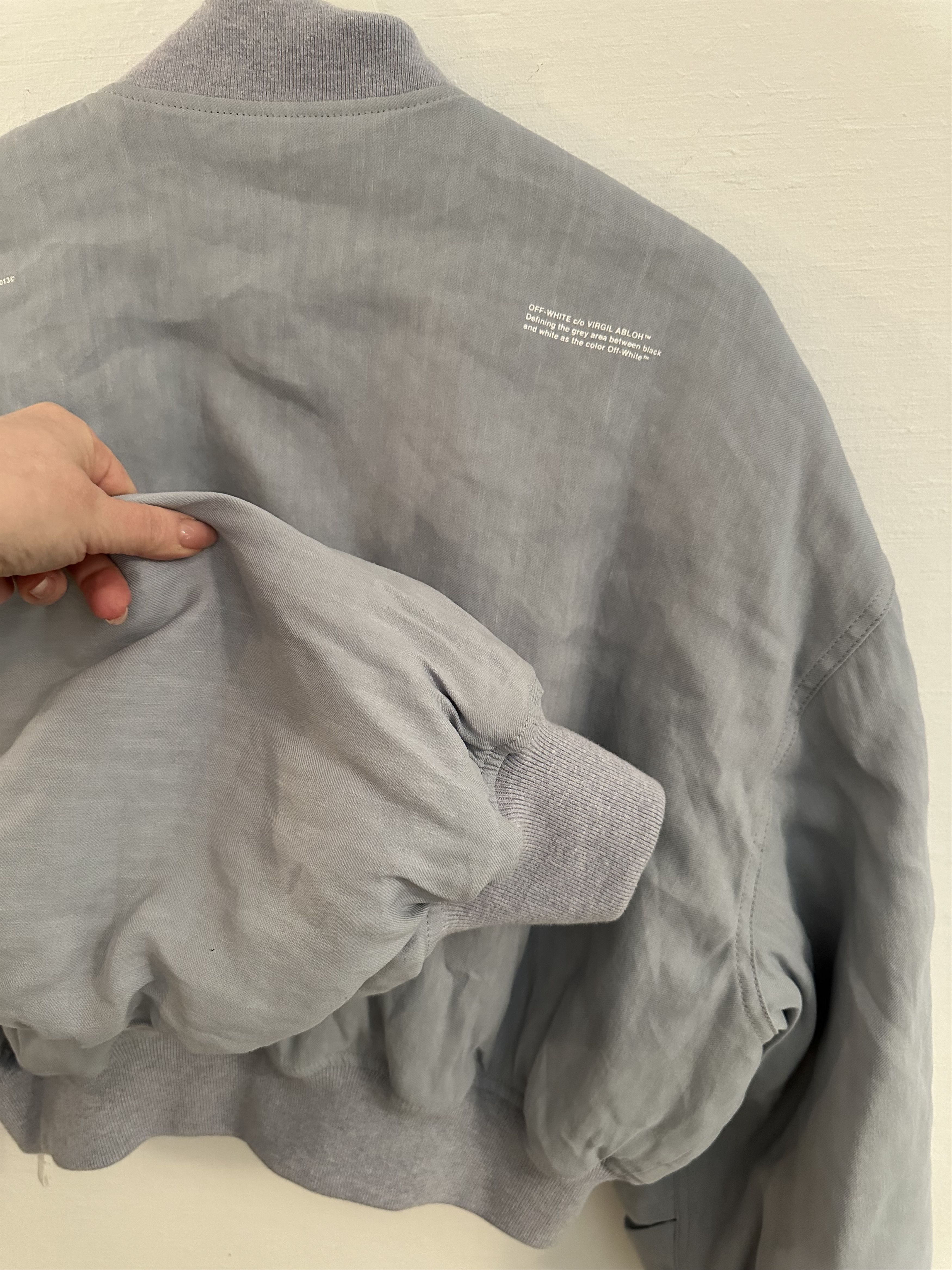 Off-White Off White by Virgil Abloth Bomber light blue Size M / US 6-8 / IT 42-44 - 8 Thumbnail