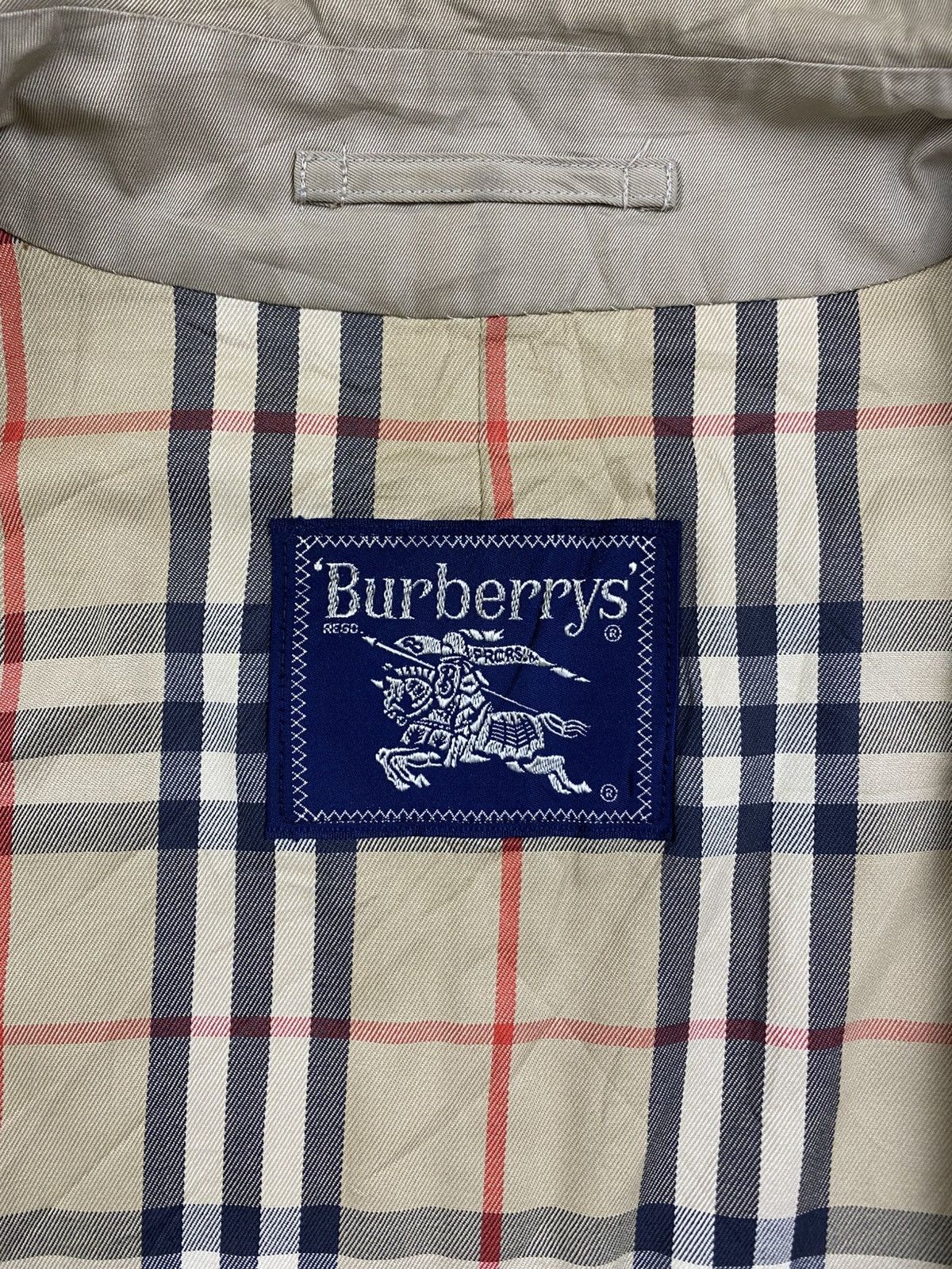 Burberry Vintage 90s Burberrys Nova Check Trench Coat Jacket Size US M / EU 48-50 / 2 - 9 Thumbnail