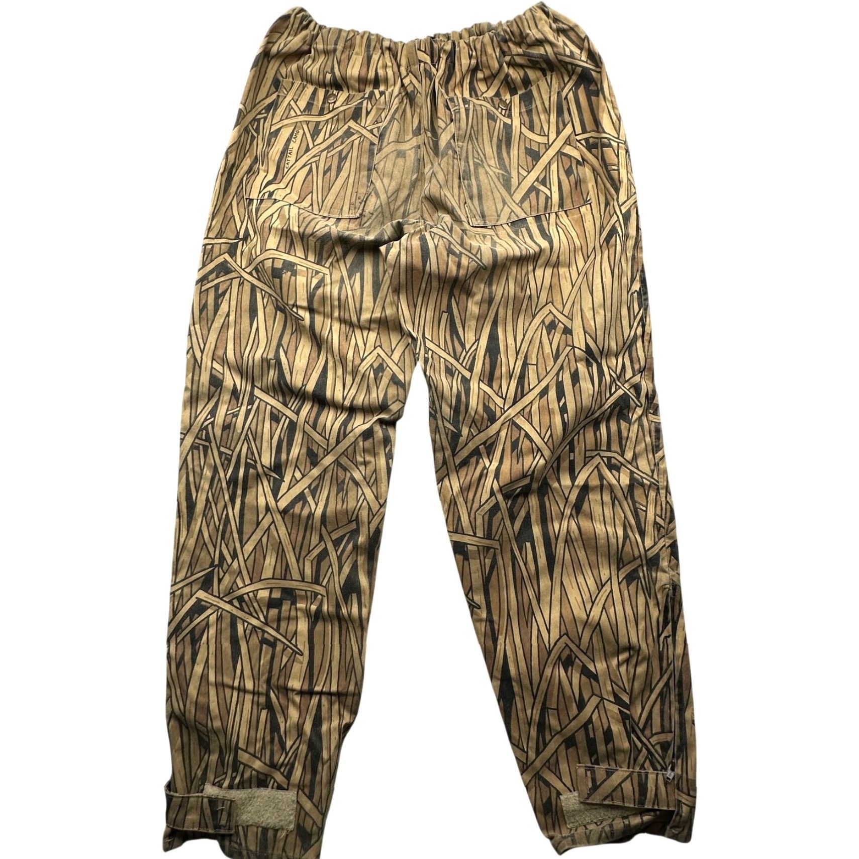Vintage VINTAGE Cabela's Gore-Tex Hunting Pants Mens M Regular 31" Inseam Tree Cat Tail Camo Camouflage Brown Mens Pants Camouflage Hunting Weather Rain Pants Size US 30 / EU 46 - 2 Thumbnail