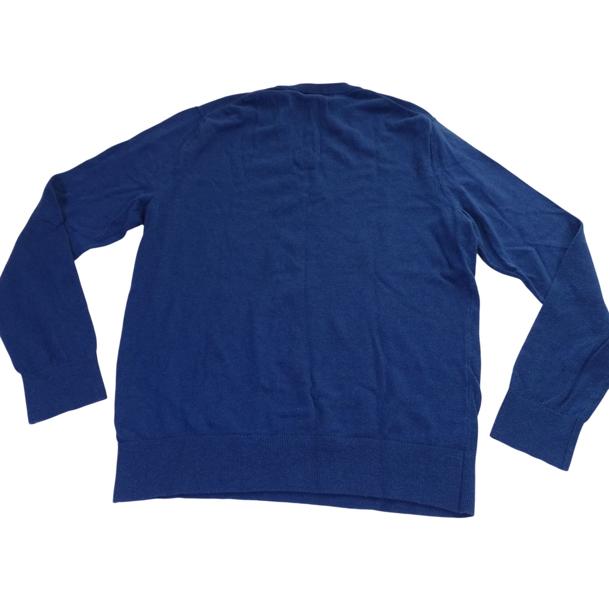 Banana Republic Banana Republic Luxe Sweater Men Blue V-Neck Pullover Size M Size US M / EU 48-50 / 2 - 3 Thumbnail