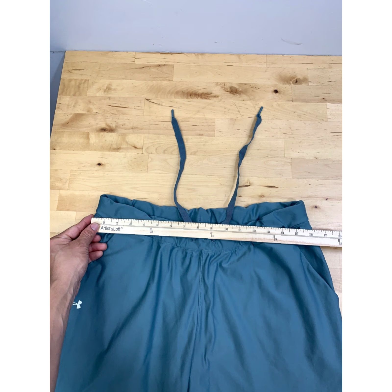 Under Armour Under armour Track Pants Women L Green Tapered Drawstring Activewear Size 36" / US 14 / IT 50 - 5 Thumbnail