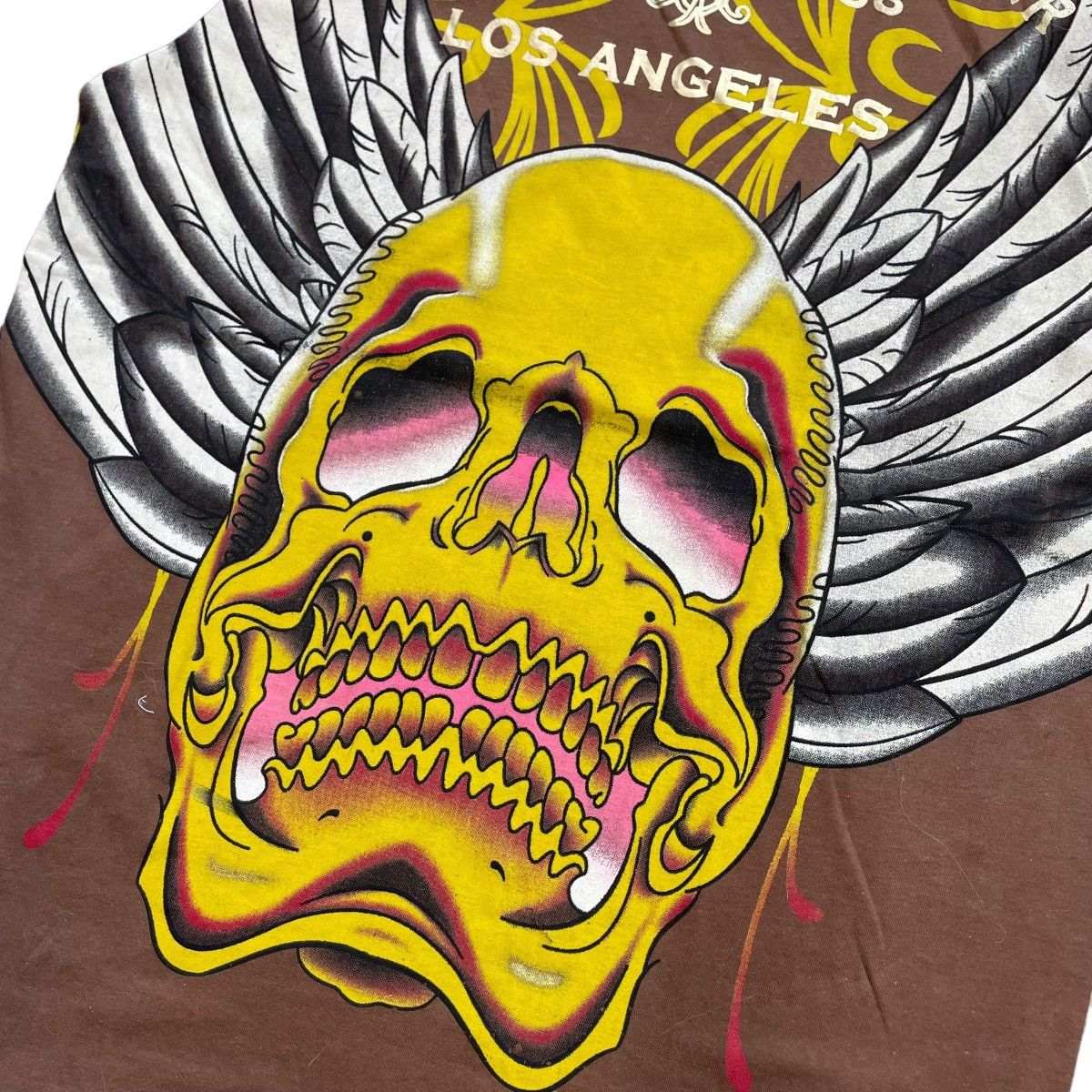 Christian Audigier × Ed Hardy × Vintage VINTAGE Y2K ED HARDY CHRISTIAN AUDIGIER SKULL T-SHIRT Size M / US 6-8 / IT 42-44 - 7 Thumbnail