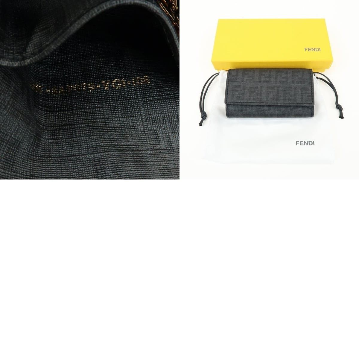 Fendi Fendi Zucca Key Holder Black Size ONE SIZE - 7 Thumbnail