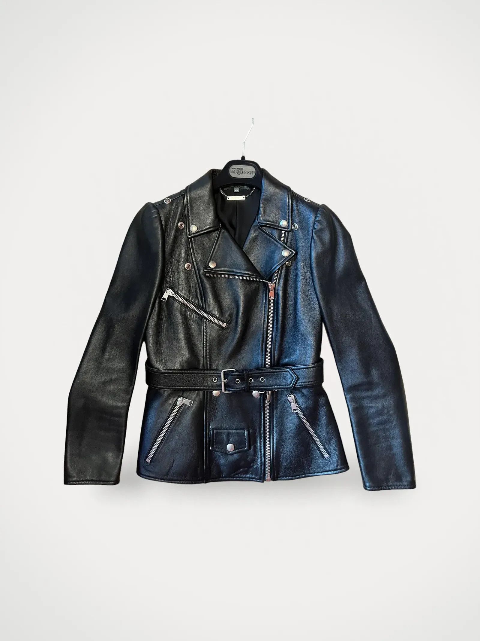 Alexander McQueen Alexander McQueen Leather Jacket Size L / US 10 / IT 46 - 1 Thumbnail