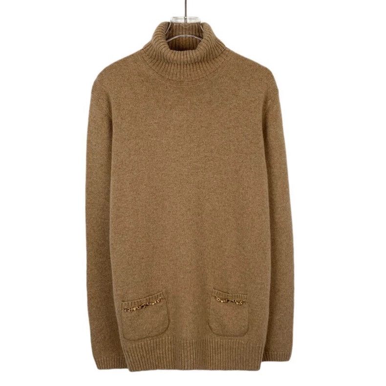 Gucci Gucci Brown turtleneck cashmere knitted sweater 2502-Nextar Size US M / EU 48-50 / 2 - 1 Thumbnail