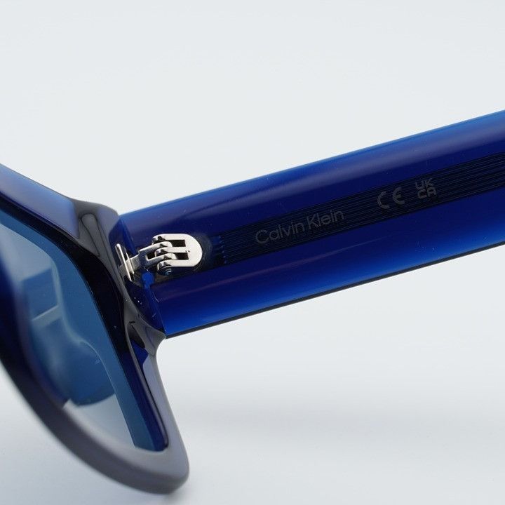 Calvin Klein Calvin Klein CK23538S 400 Sunglasses Blue Square Frame Size ONE SIZE - 3 Thumbnail