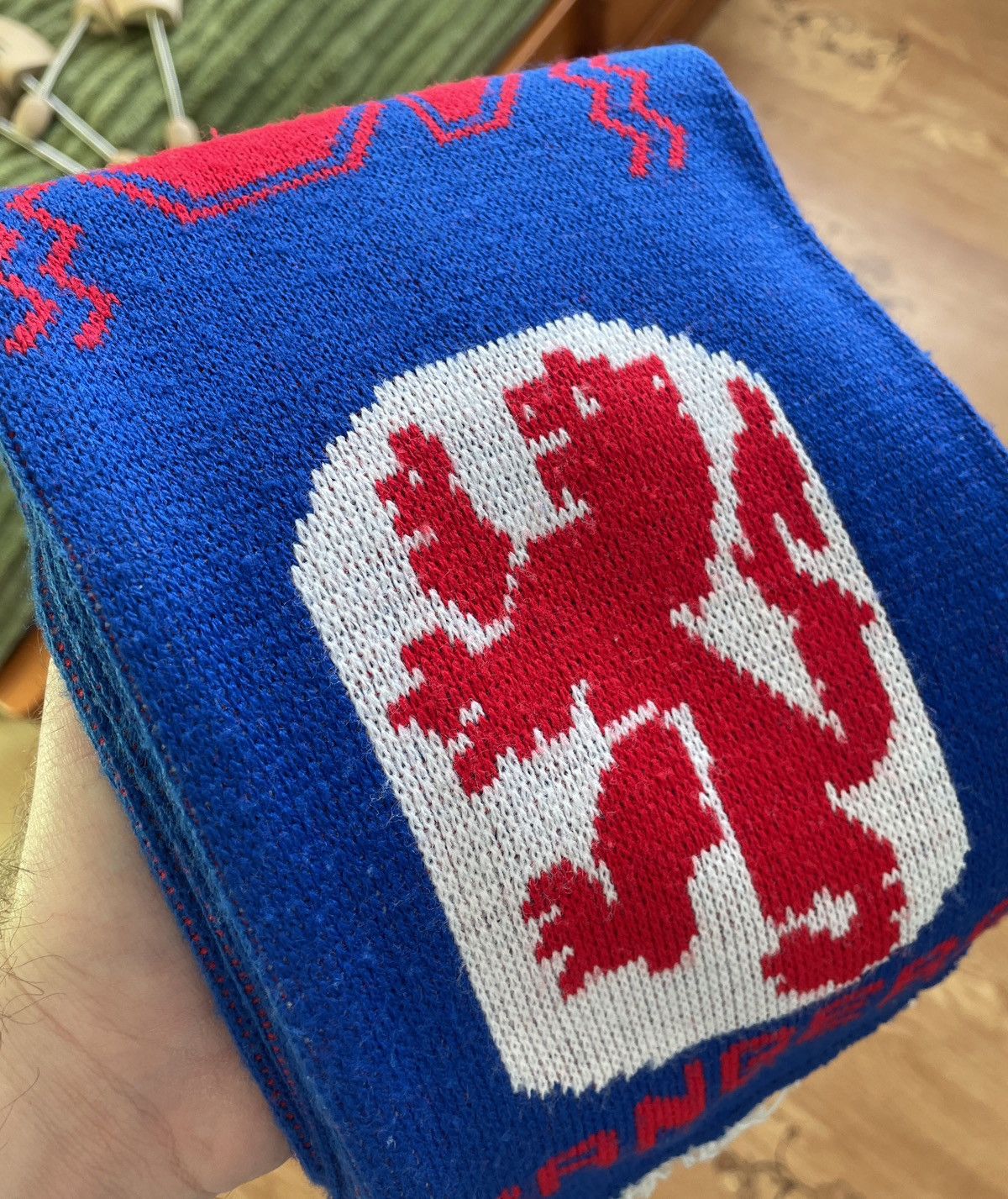 Vintage Vintage Glasgow Rangers FC Blue Football Soccer scarf Size ONE SIZE - 5 Thumbnail