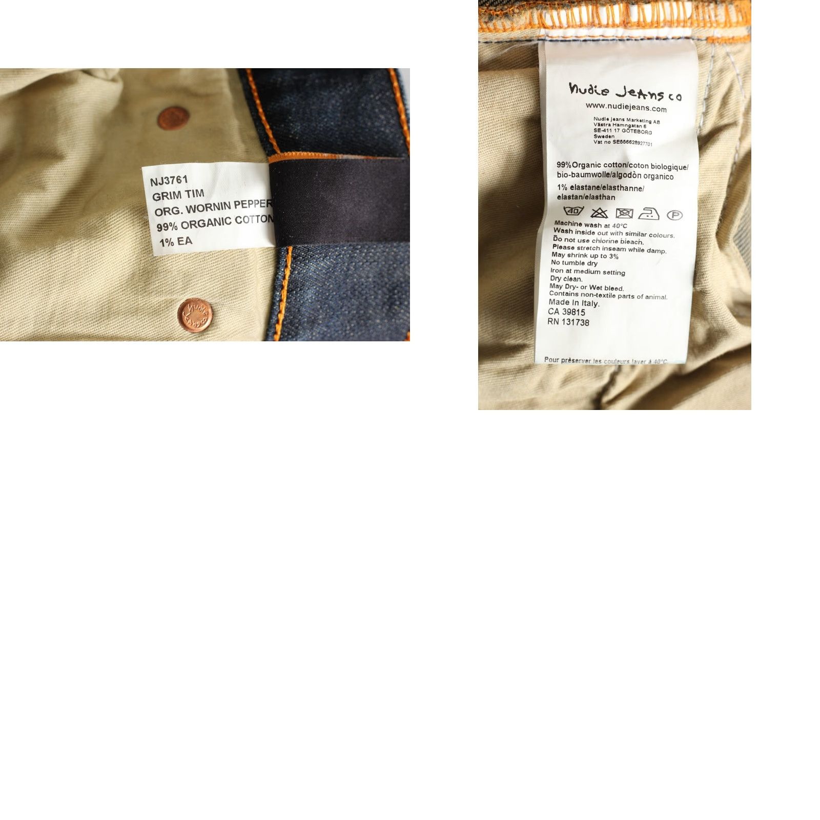 Nudie Jeans NUDIE JEANS GRIM TIM Men Jeans 30/32 Blue Slim 5-Pocket Denim Elastane W30 L32 Org Wornin Pepper DZ5446 Size US 30 / EU 46 - 8 Thumbnail