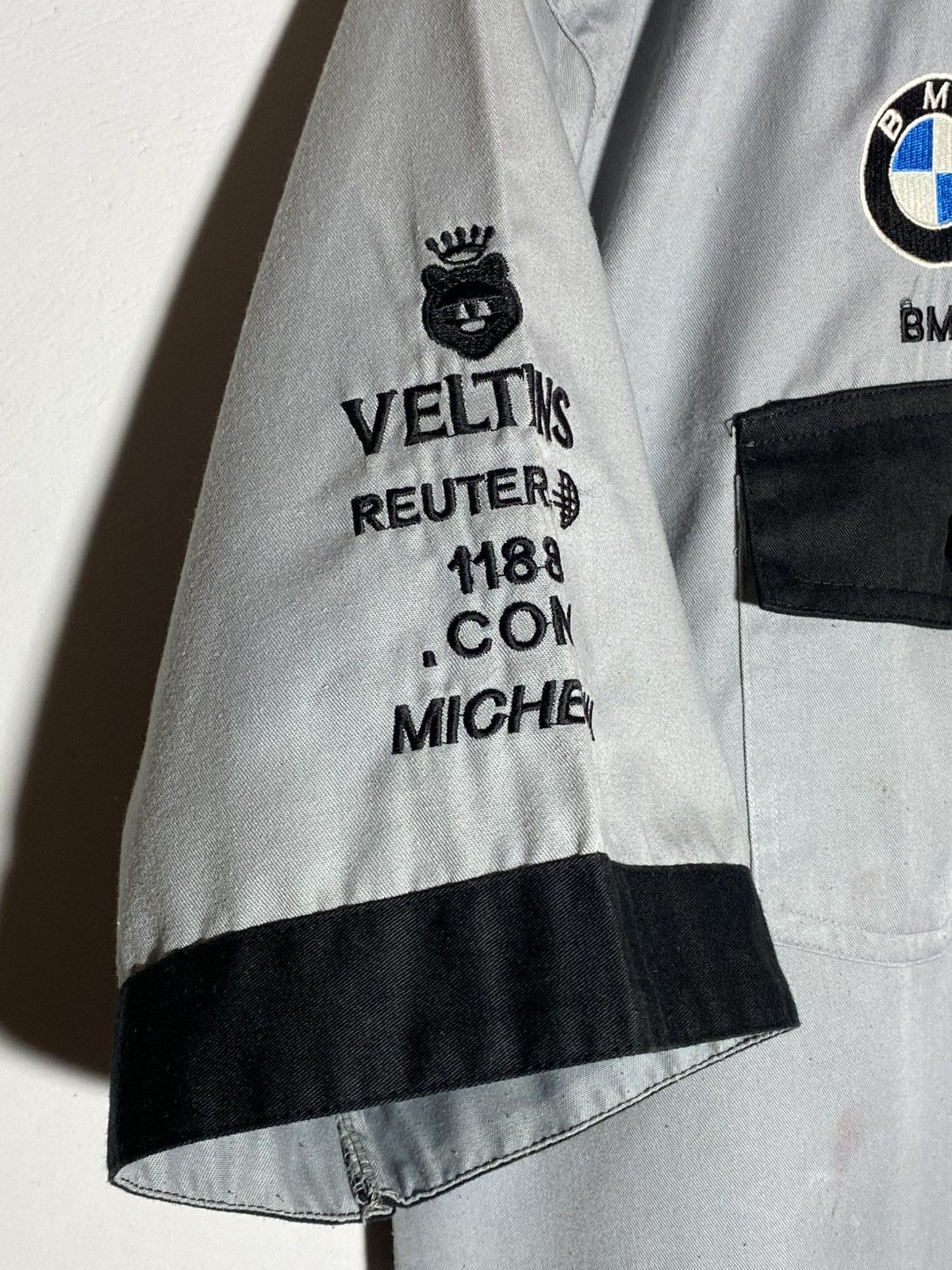 BMW 🔥 BMW VINTAGE Y2k RACING SHORT SLEEVE SHIRT Size US XXL / EU 58 / 5 - 4 Thumbnail
