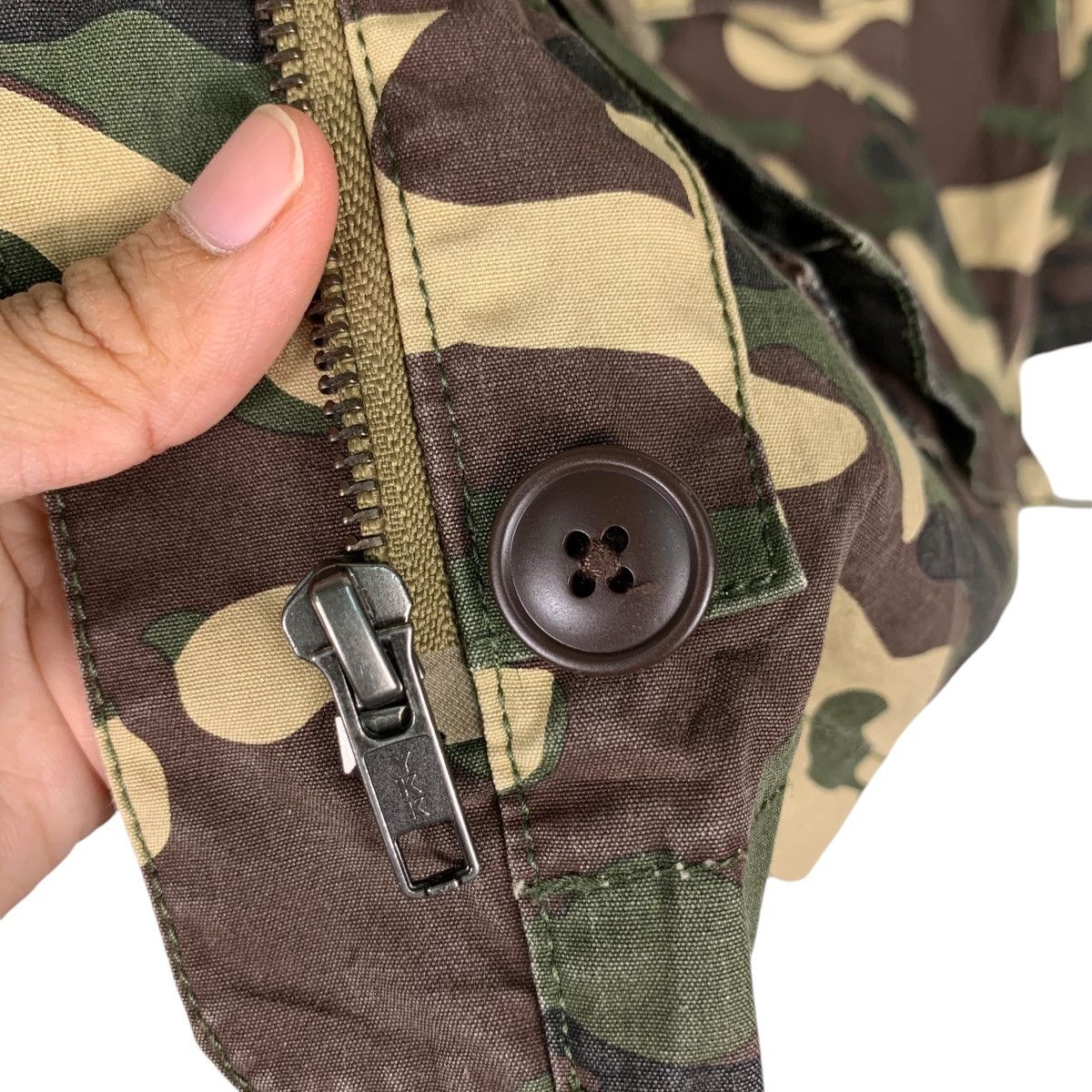 Japanese Brand AZUL MOUSSY Camo Jacket Military Army Fashion #1216-C55 Size US L / EU 52-54 / 3 - 14 Thumbnail