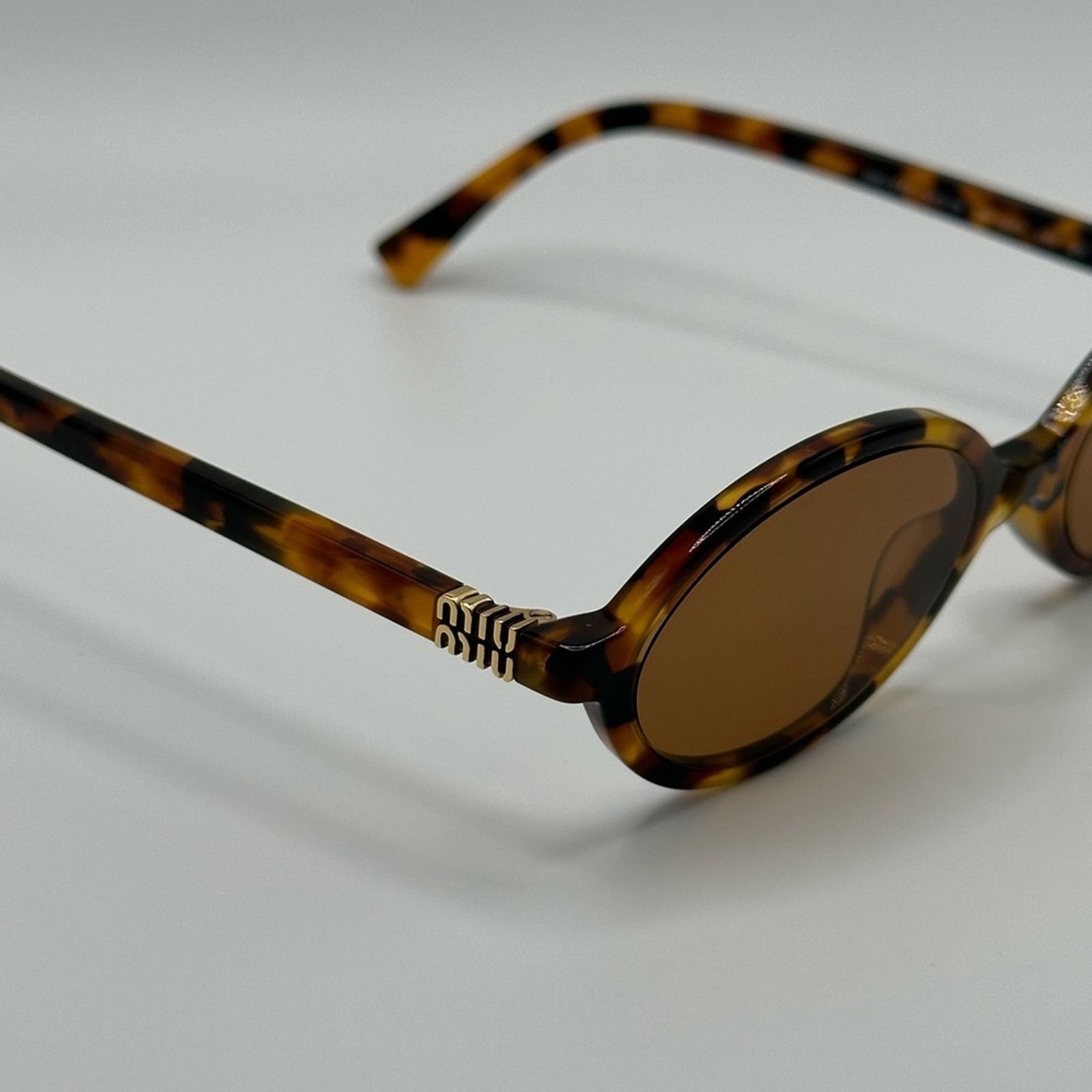 Miu Miu NEW MIU MIU MU04ZS 19P2Z1 Light HavanaBrown Women Sunglasses Size ONE SIZE - 6 Thumbnail