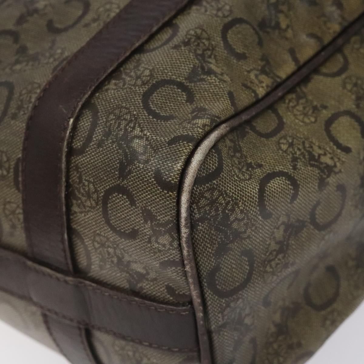 Celine CELINE C Sulky Hand Bag Pvc Dark Brown Gold Size ONE SIZE - 10 Thumbnail