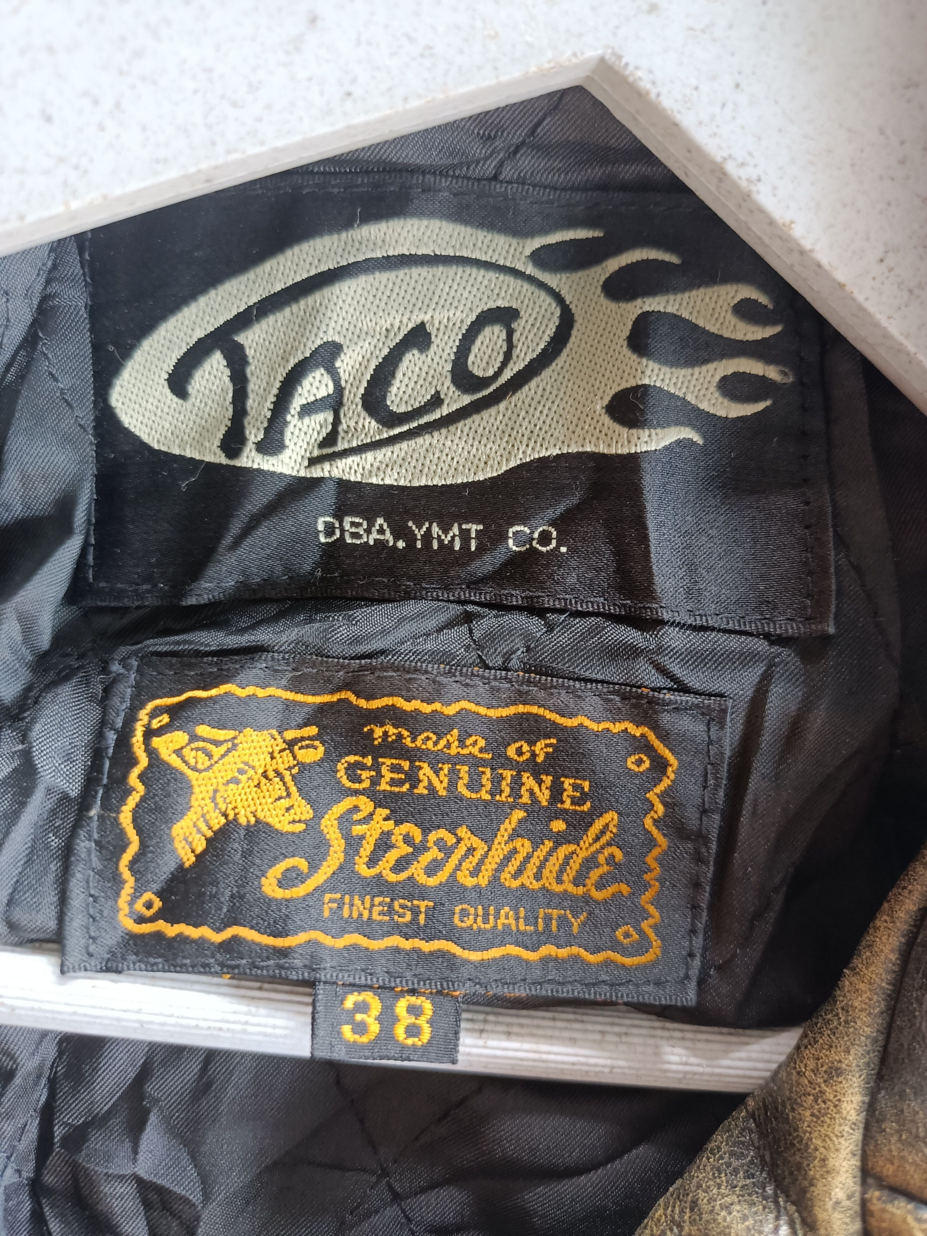 Vintage Leather Motorcycle Talon Zip Jacket