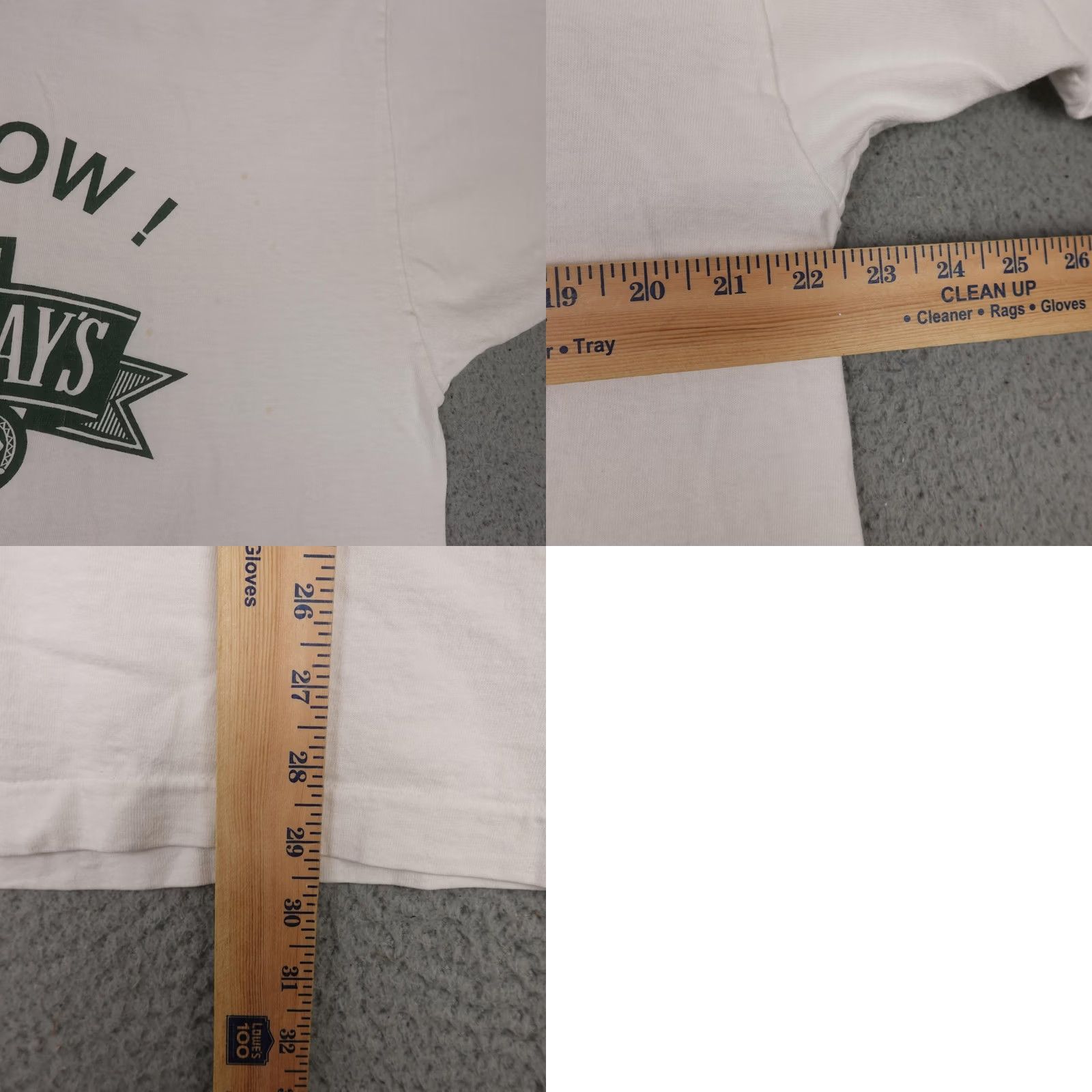 Fruit Of The Loom VINTAGE Harry Caray's Shirt Mens XL White Restaurant Graphic Tee Chicago 90s USA Size US XL / EU 56 / 4 - 10 Thumbnail