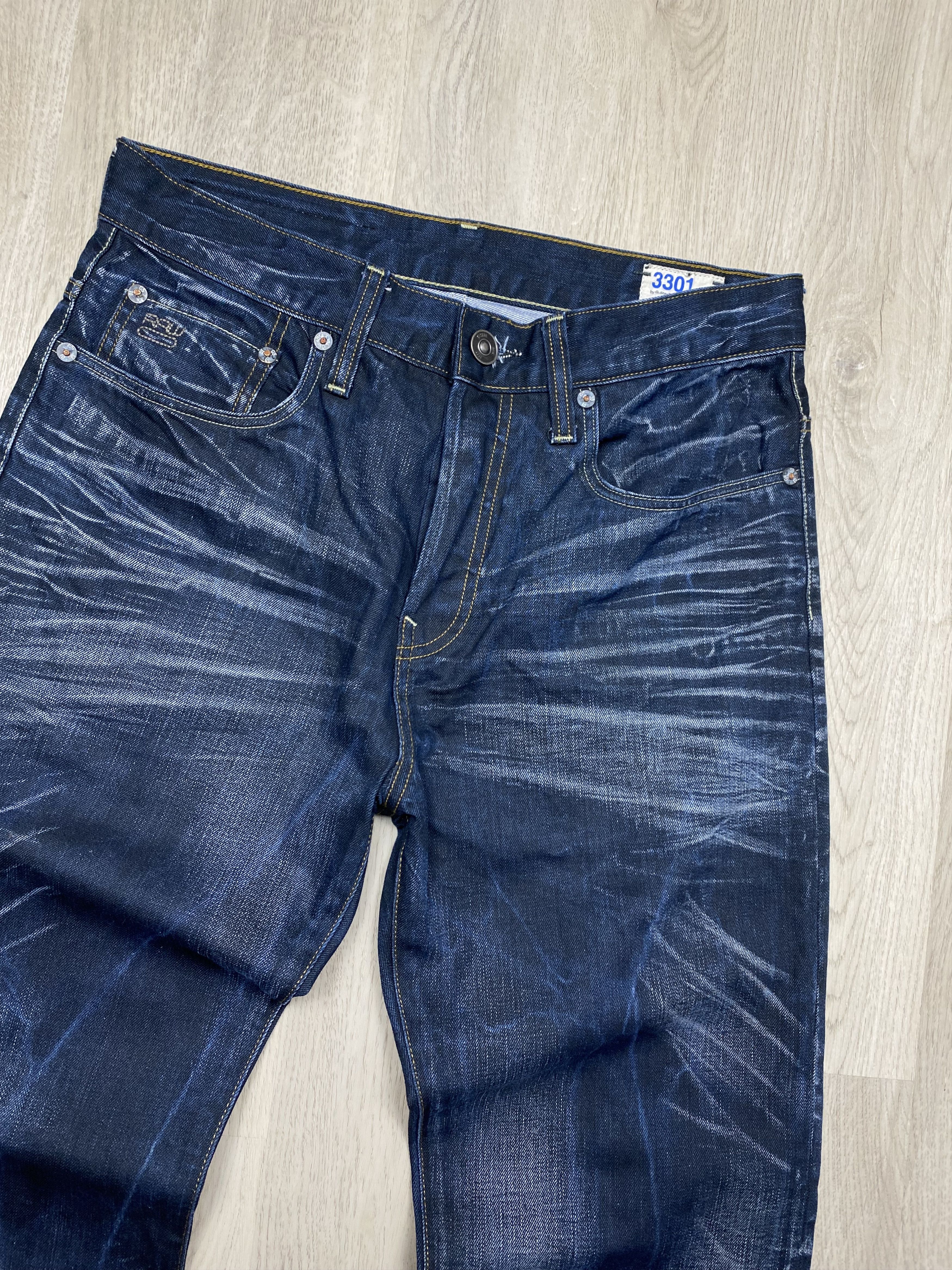 G-Star G Star Raw 3301 Loose Mens Denim Pants Jeans Size US 30 / EU 46 - 2 Thumbnail