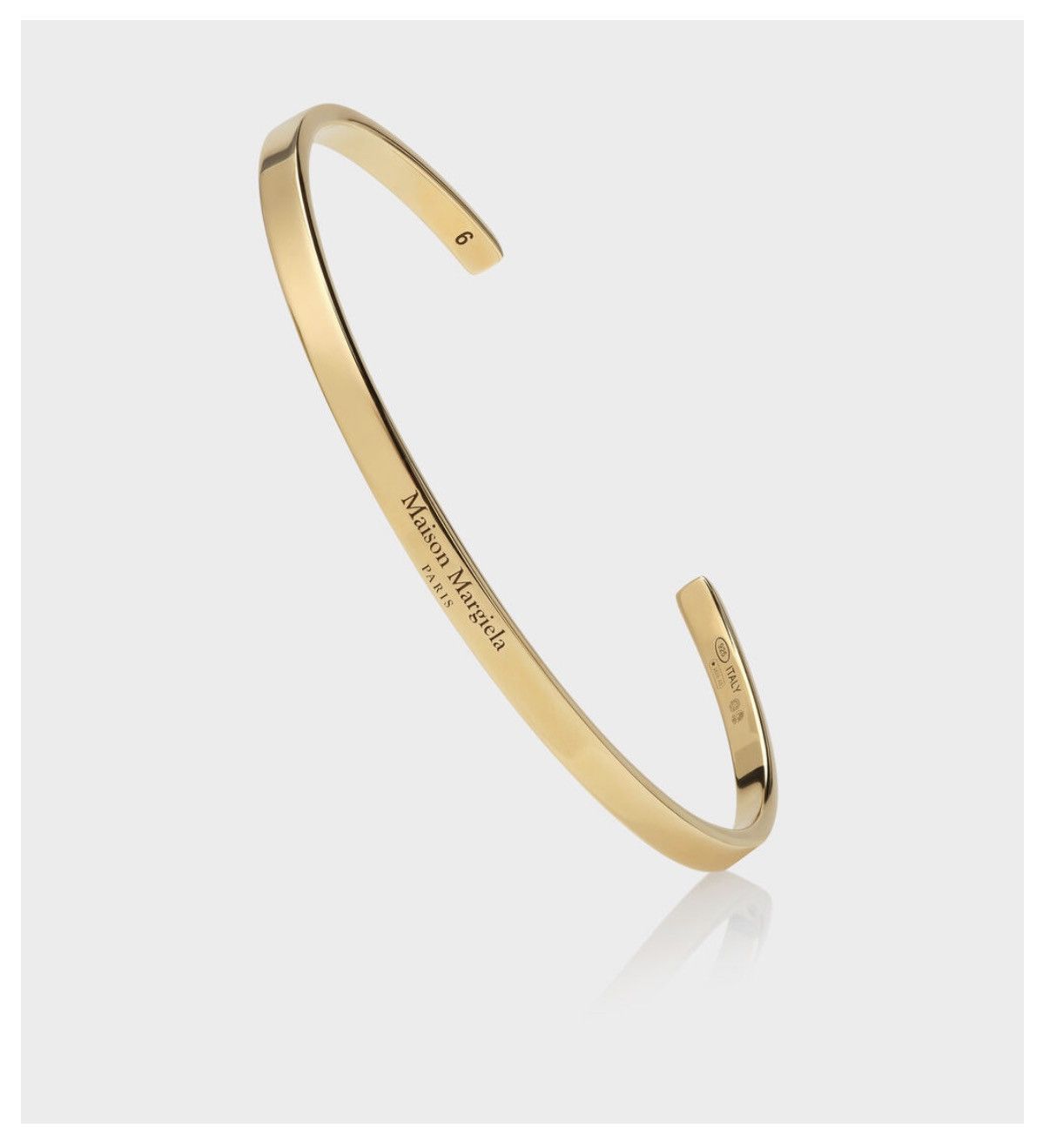 Maison Margiela Maison margiela logo slim cuff bracelet Size ONE SIZE - 1 Thumbnail