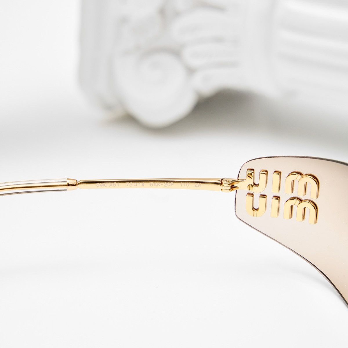 Miu Miu MIU MIU 0MU A51S 5AK20P SUNGLASSES Size ONE SIZE - 5 Thumbnail
