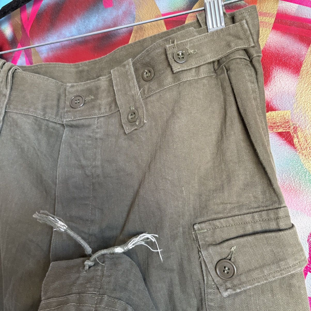 Vintage Vintage Dutch Green Military Army Cargo Pants Size 32 Size US 32 / EU 48 - 3 Thumbnail