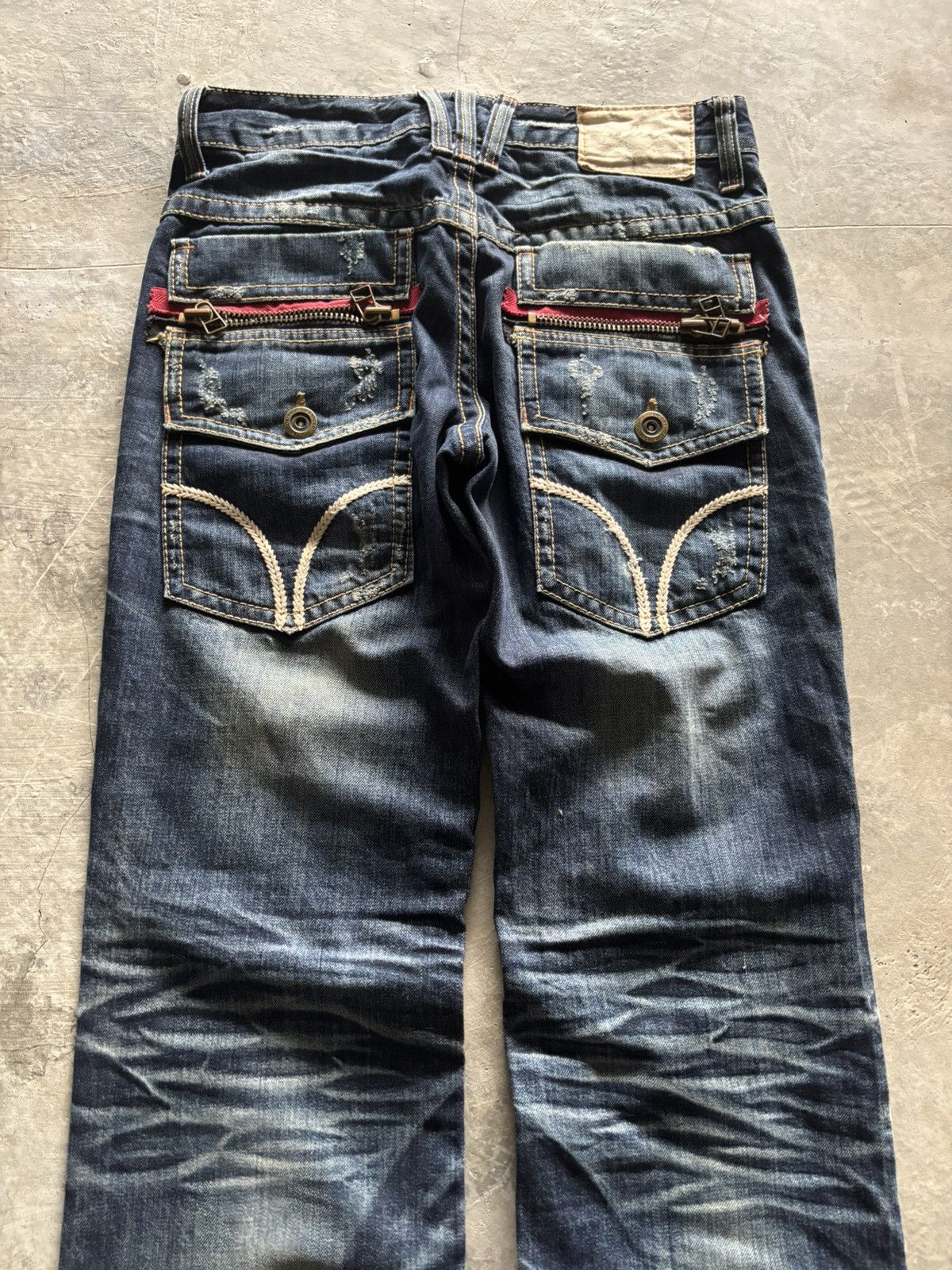 If Six Was Nine LOLITA distressed japanese washed whiskered punk grunge Size US 31 - 13 Thumbnail