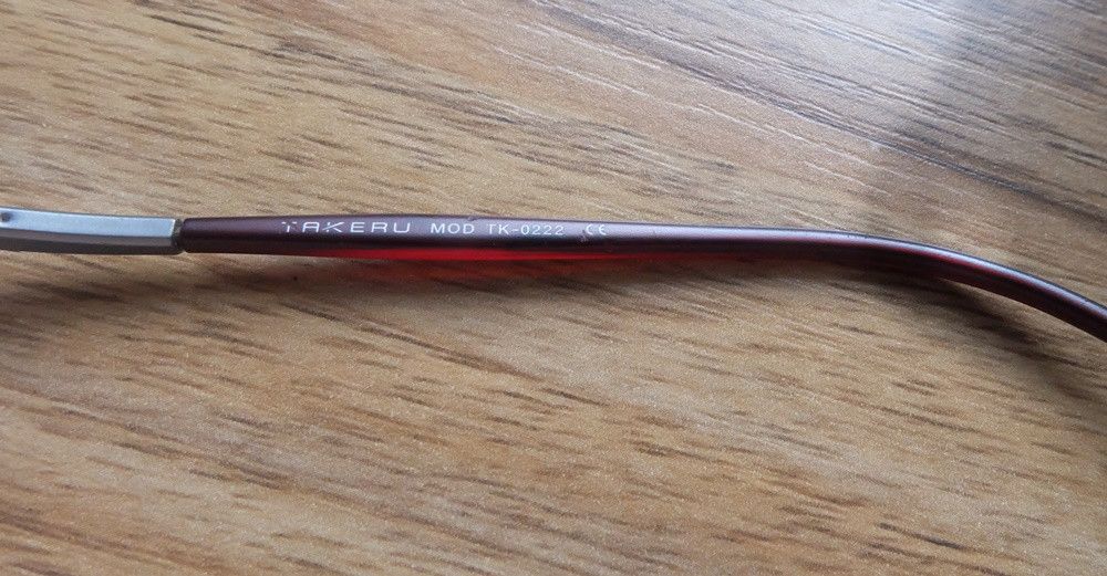 Japanese Brand Takeru Half Rim Glasses Made in Japan Size 46 - 5 Thumbnail