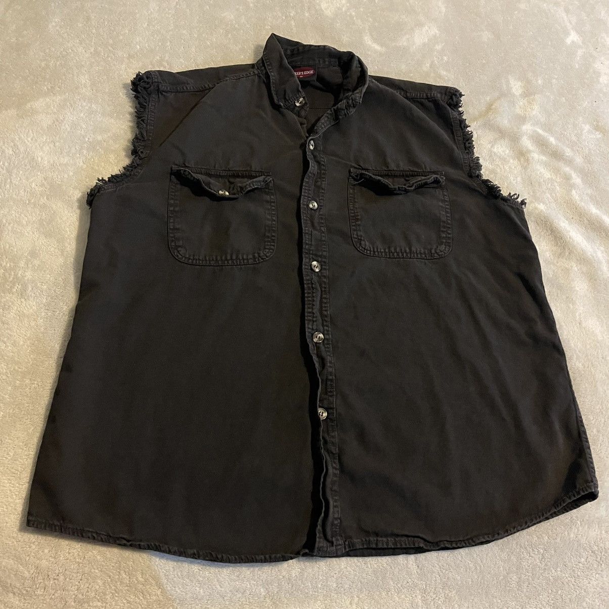 Other Vintage Biker Shirt Men XL Black Y2K Button Up Tennessee USA Size US XL / EU 56 / 4 - 2 Thumbnail