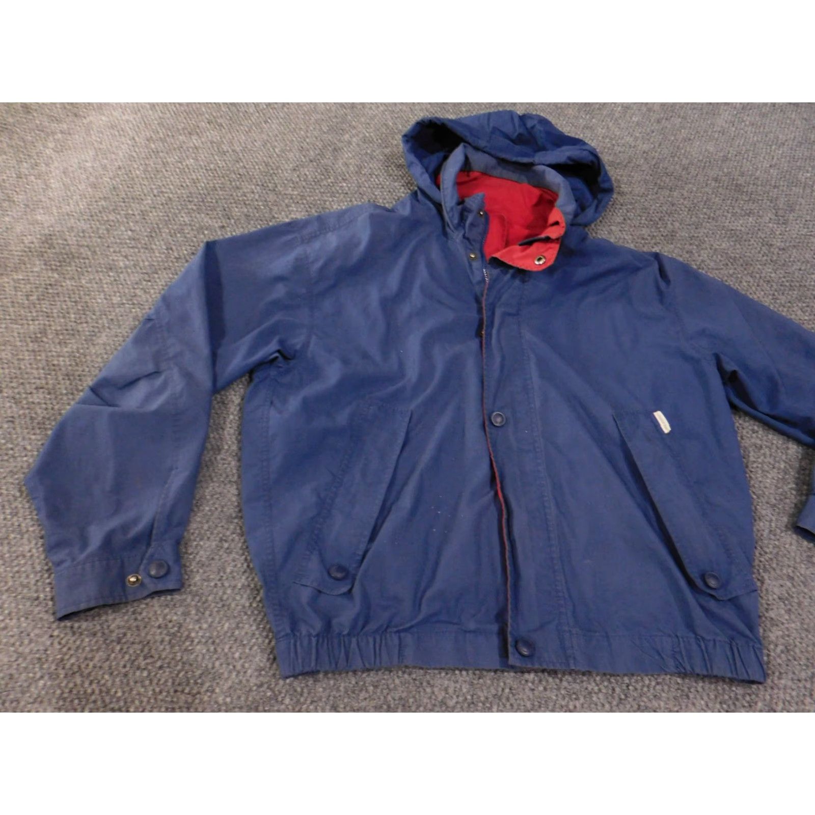London Fog VINTAGE London Fog Jacket Mens M Long Hooded Windbreaker Coat Blue Pockets Lined Zip Front Casual Men’s Fashion Size US M / EU 48-50 / 2 - 4 Thumbnail