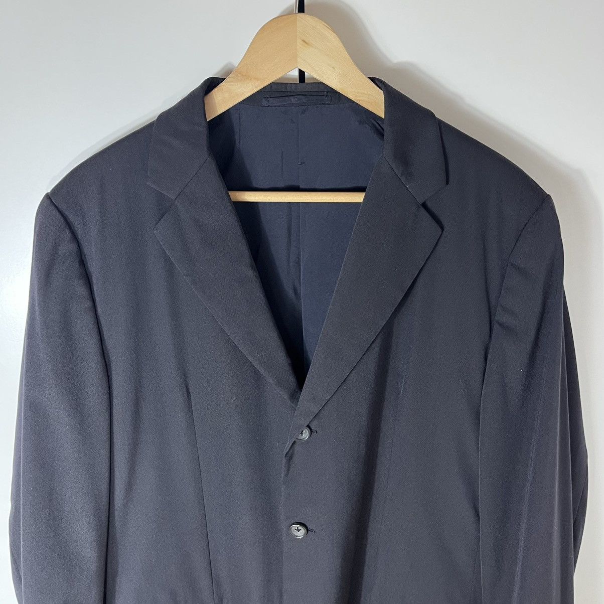 Jil Sander Vintage Jil Sander Wool Black Classic Blazer Jacket Luxury Size 50R - 2 Thumbnail