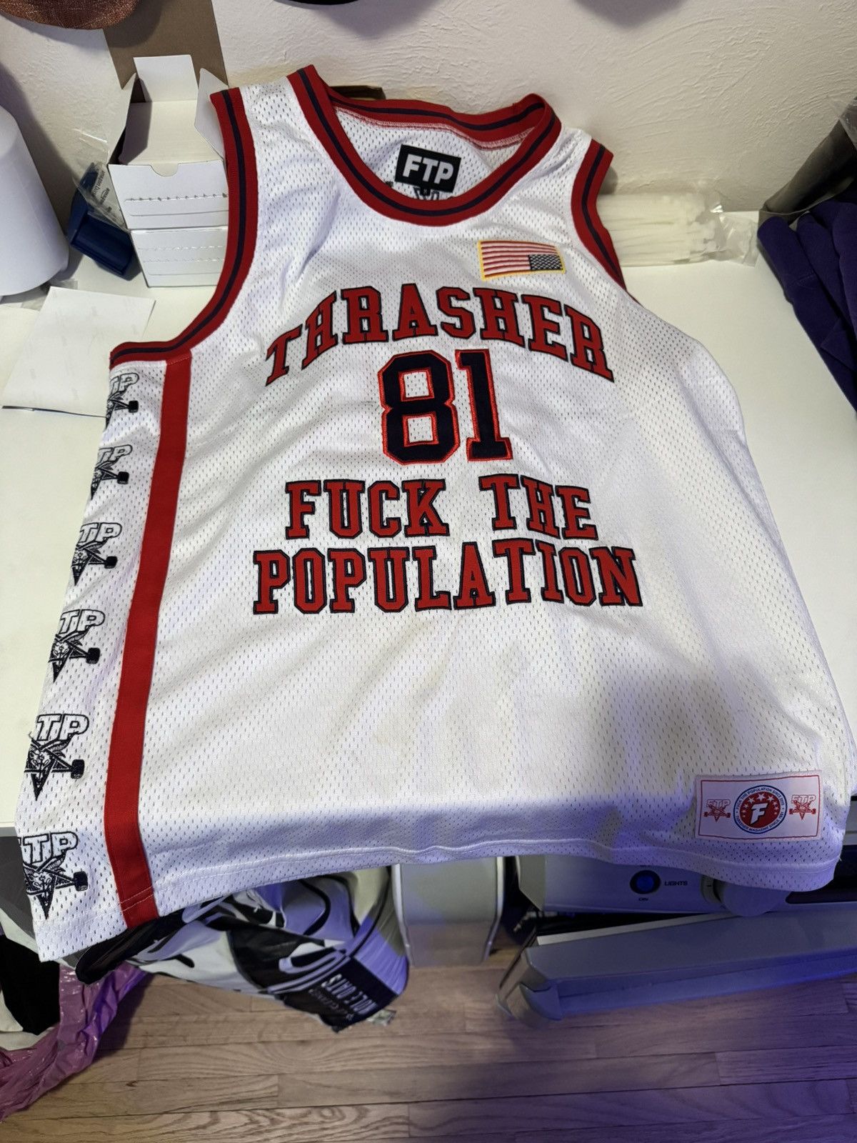 FTP X Thrasher Championship Basketball Jersey shops