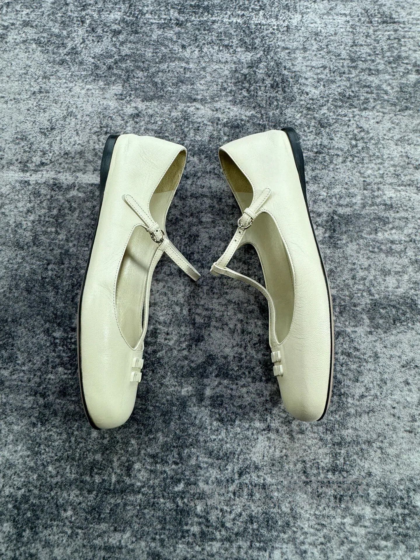 Miu Miu Miu Miu Lambskin Letter Logo Flat Shoes. Size US 6.5 / IT 36.5 - 6 Thumbnail