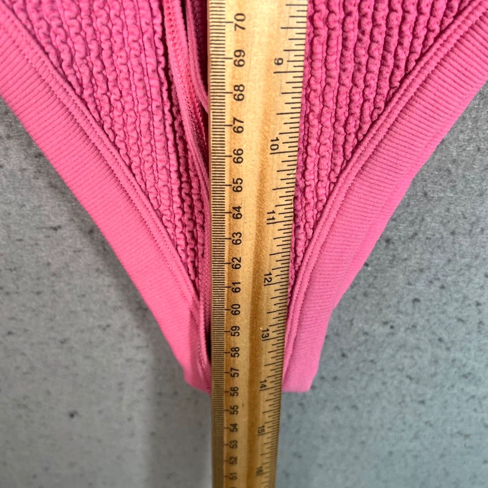 Vintage VINTAGE Out From Under Womens Swimsuit One-Piece M/L Pink Textured Fabric Beachwear Size ONE SIZE - 6 Thumbnail
