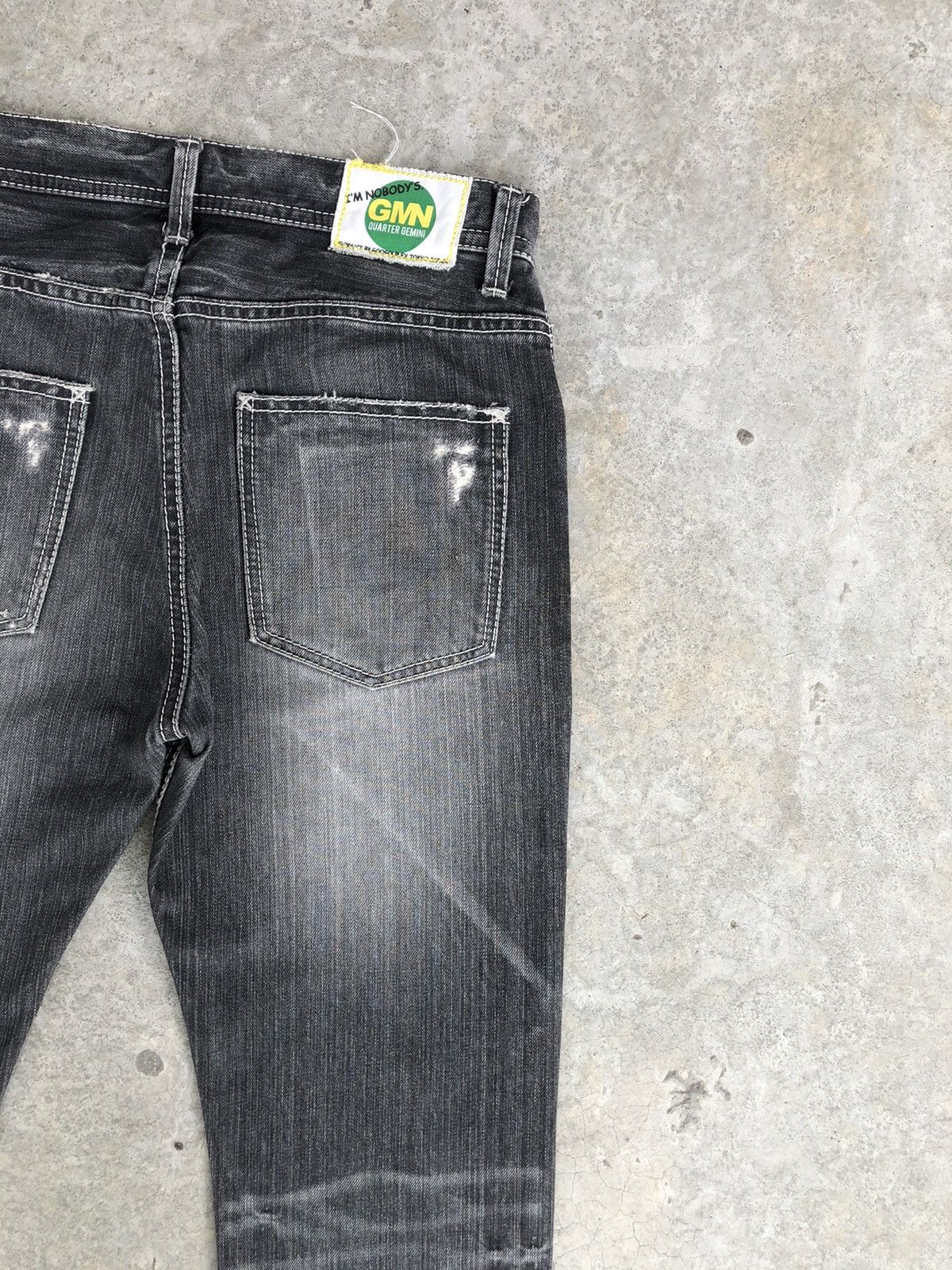 Japanese Brand Japanese Quarter Gemini Flared Jeans Distressed Jeans Size US 30 / EU 46 - 10 Thumbnail