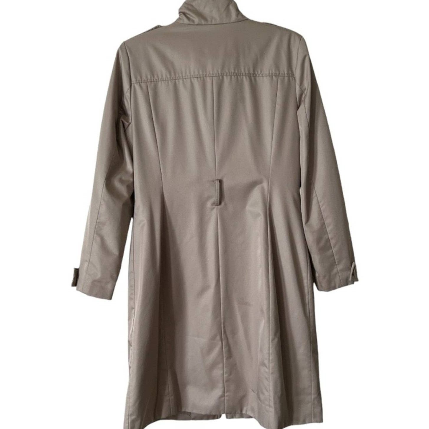 Kenneth Cole KENETH COLE REACTION Beige Trench Coat, Medium SRP: $150 Size M / US 6-8 / IT 42-44 - 3 Thumbnail