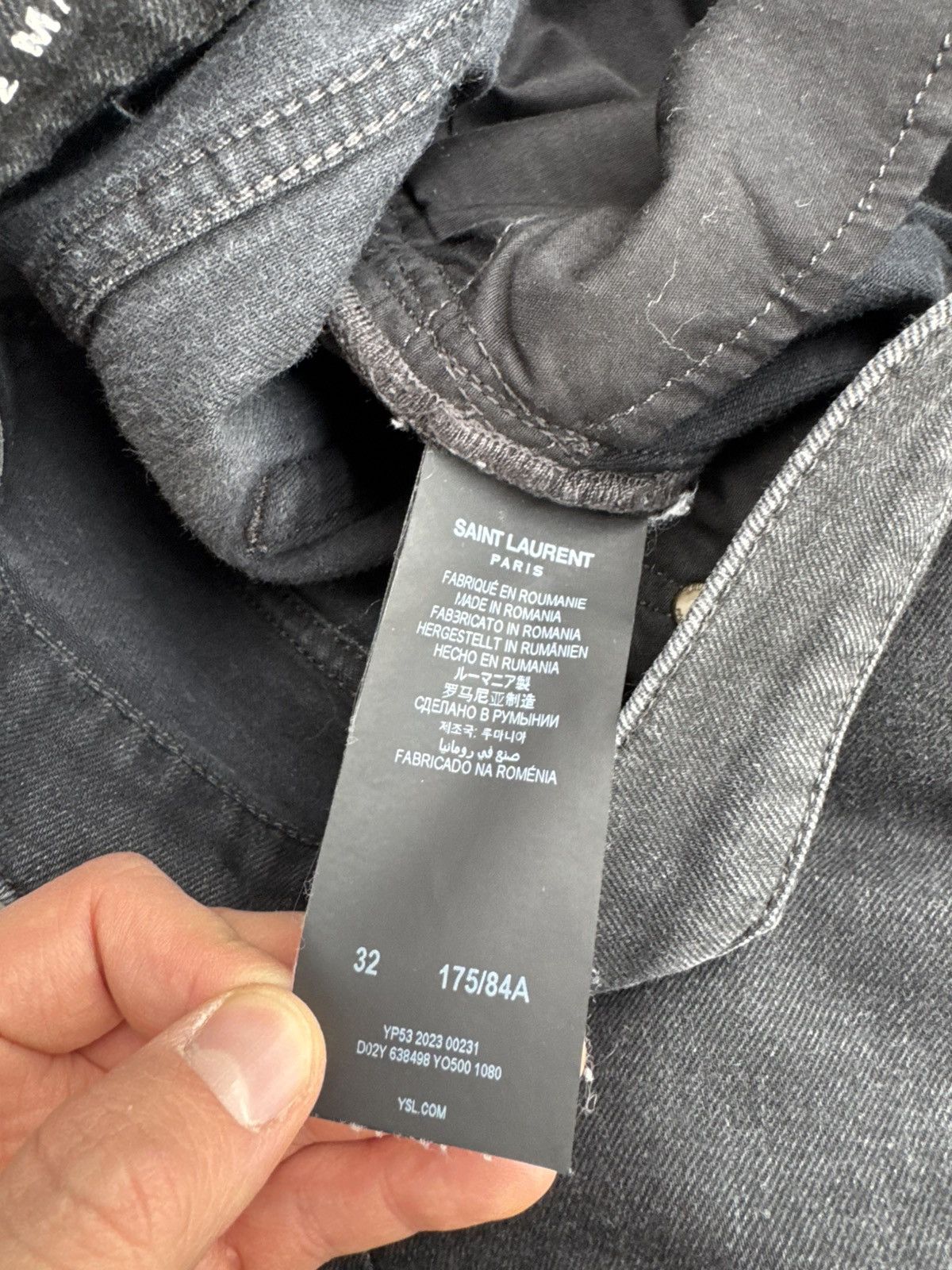 Saint Laurent Paris Saint Laurent Paris Hedi Slimane Designer Denim Skinny Pant Size US 32 / EU 48 - 4 Thumbnail