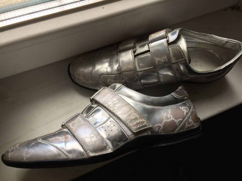 Gucci Gucci Vintage Monogram Old Mirror Leather Shoes Size US 8 / IT 38 - 4 Thumbnail