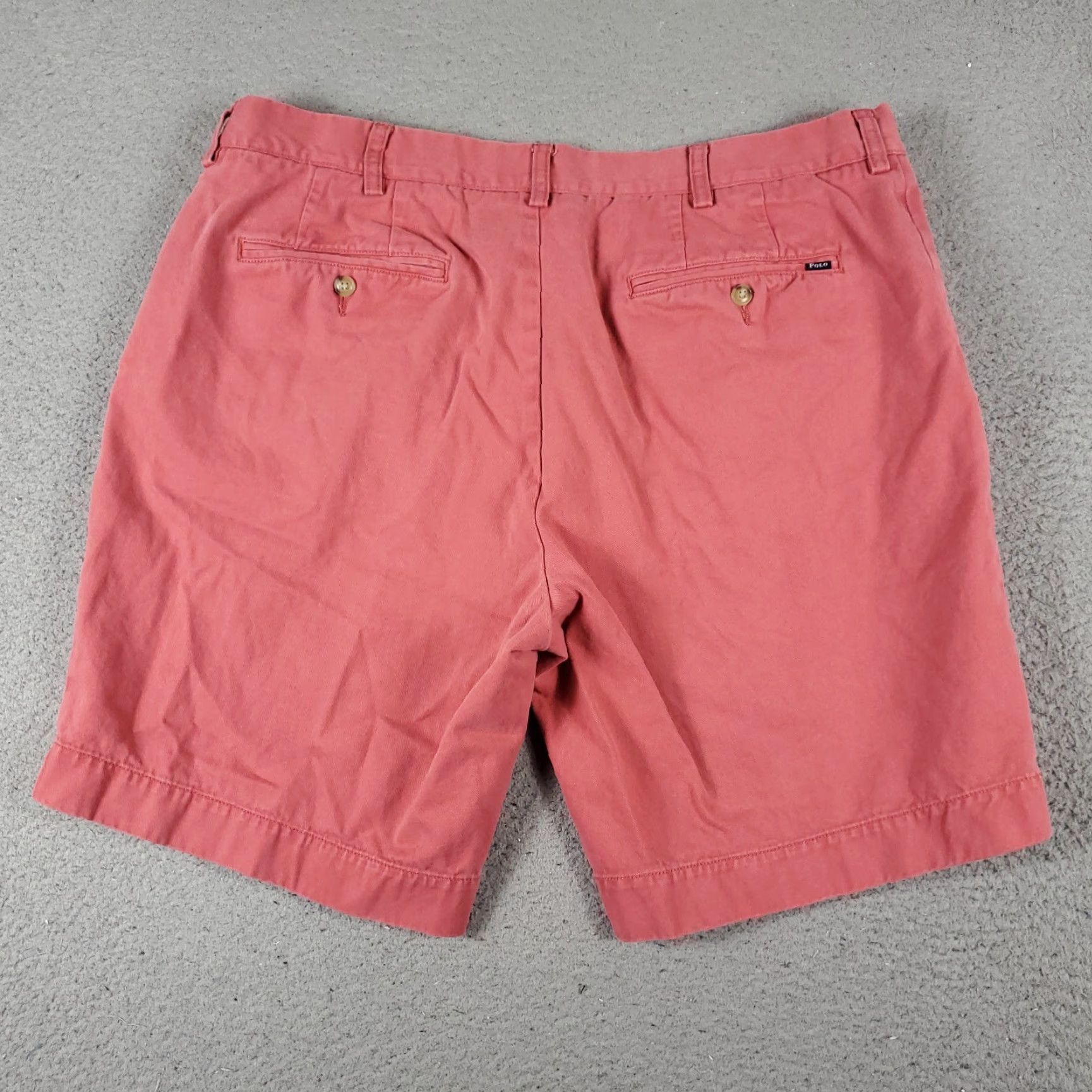 Ralph Lauren VINTAGE Ralph Lauren Shorts Men Size 36 Red Casual Flat Front Chino Size US 36 / EU 52 - 7 Thumbnail